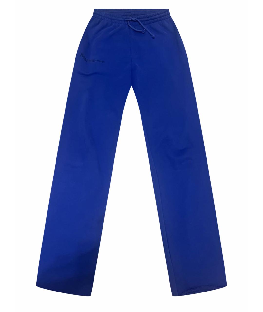 THE PANGAIA Синие хлопковые спортивные брюки и шорты, фото 1