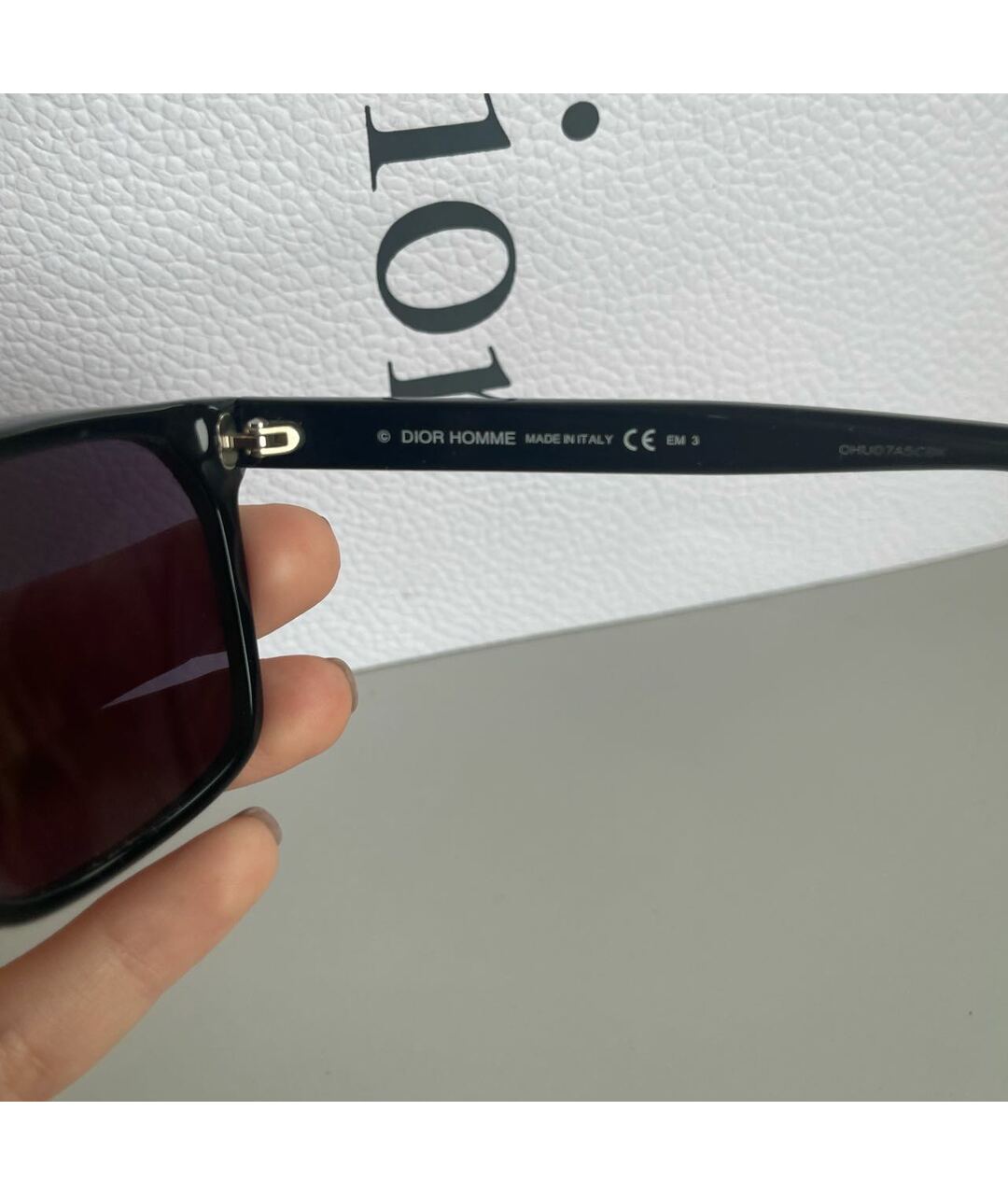 DIOR HOMME Черные металлические солнцезащитные очки, фото 4