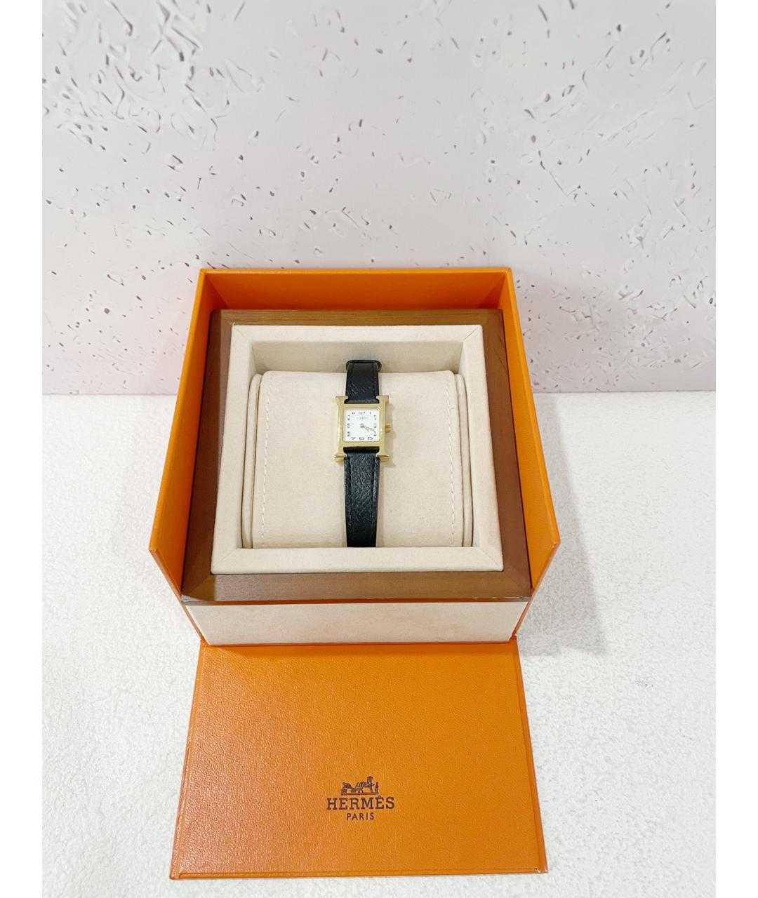 HERMES PRE-OWNED Золотые металлические часы, фото 7
