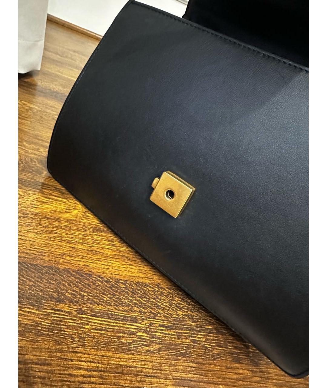 GUCCI Черная кожаная сумка с короткими ручками, фото 6