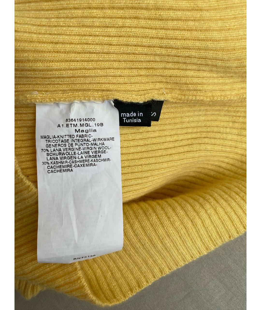 MAX&CO Желтый шерстяной джемпер / свитер, фото 7