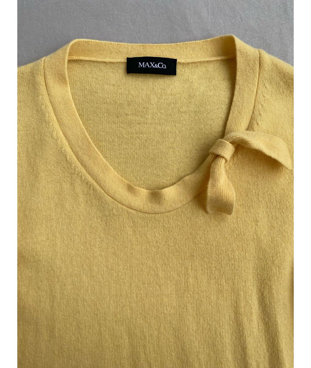 MAX&CO Желтый шерстяной джемпер / свитер, фото 3