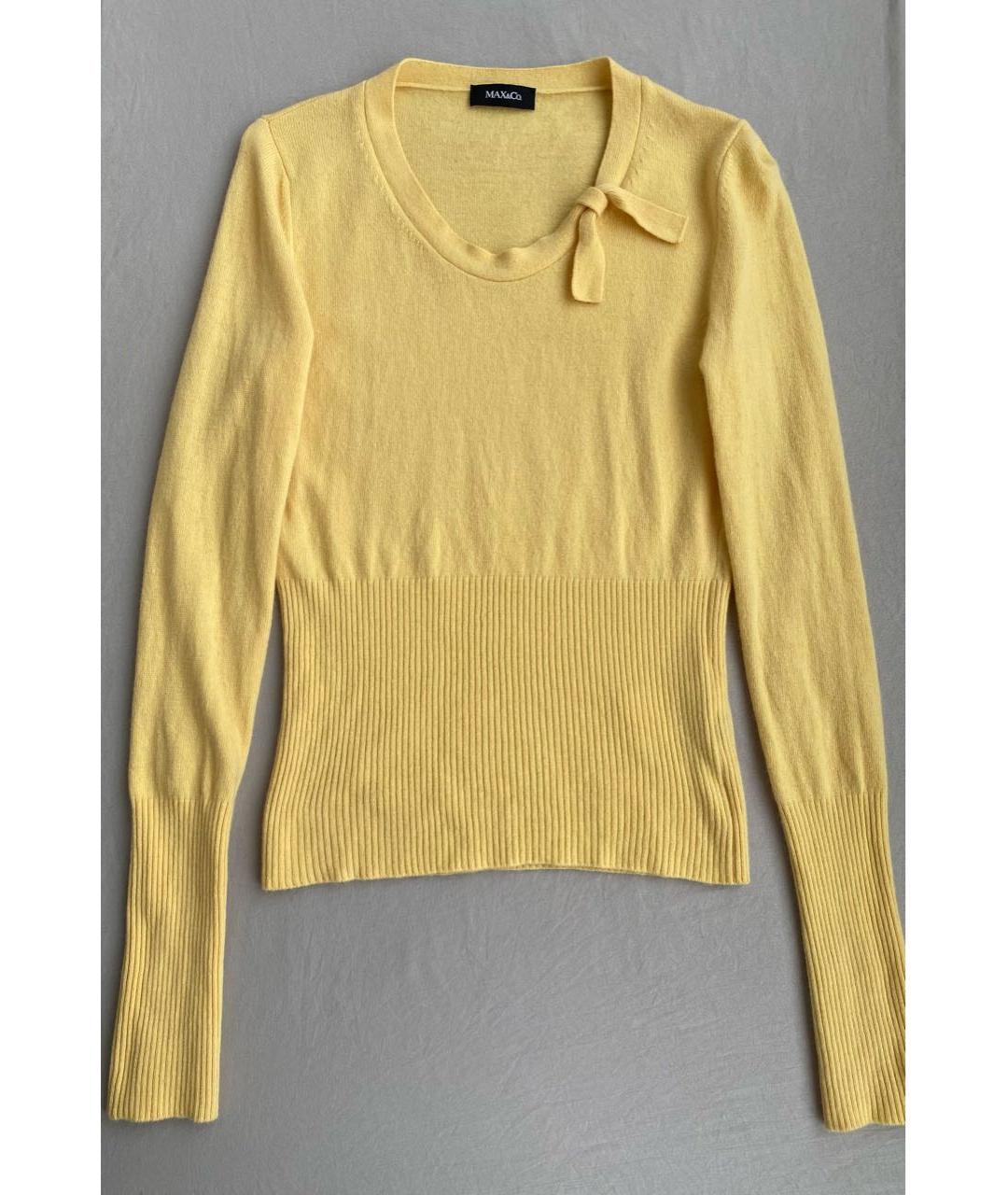 MAX&CO Желтый шерстяной джемпер / свитер, фото 8
