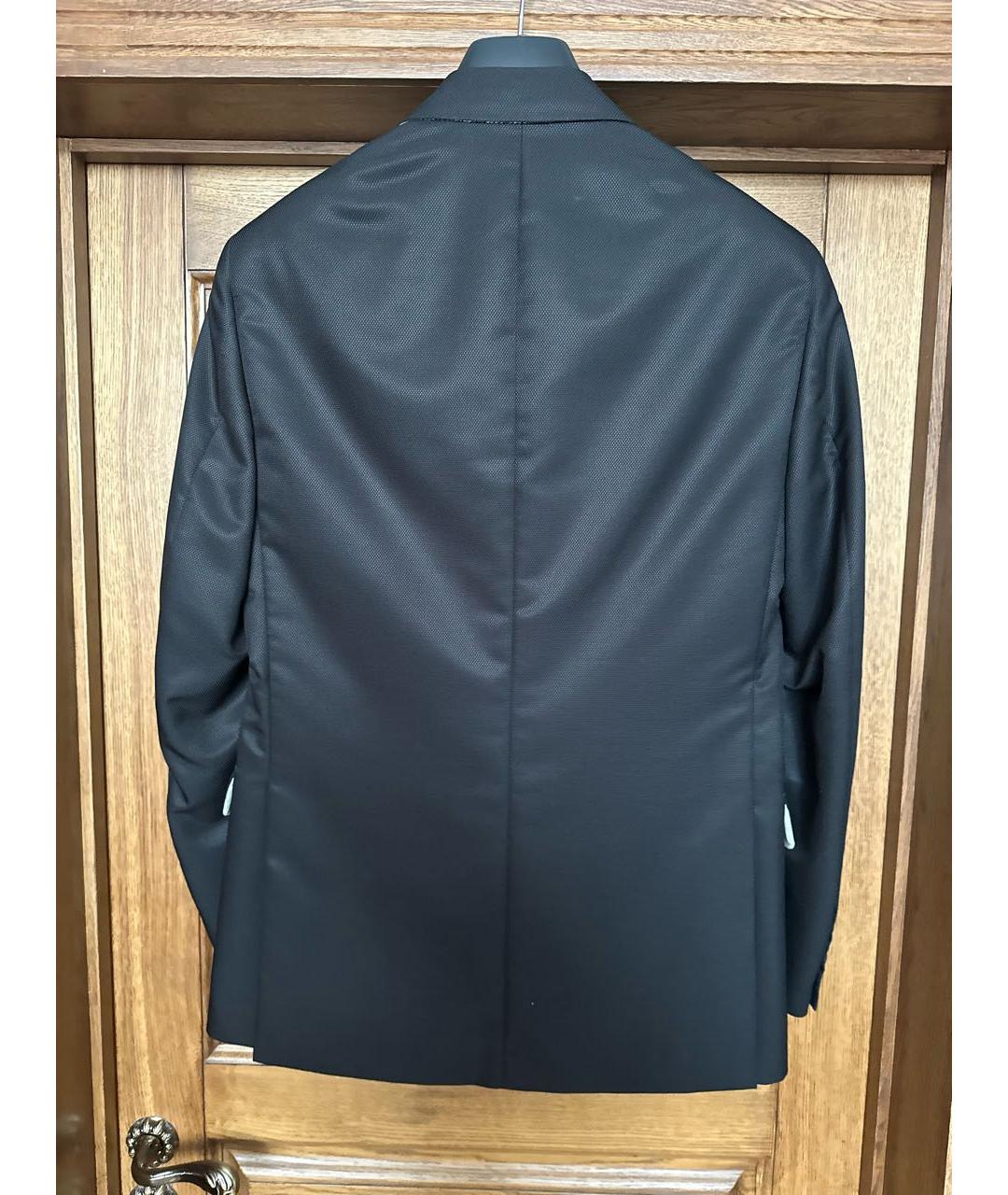 UOMO COLLEZIONI Черный шерстяной пиджак, фото 2