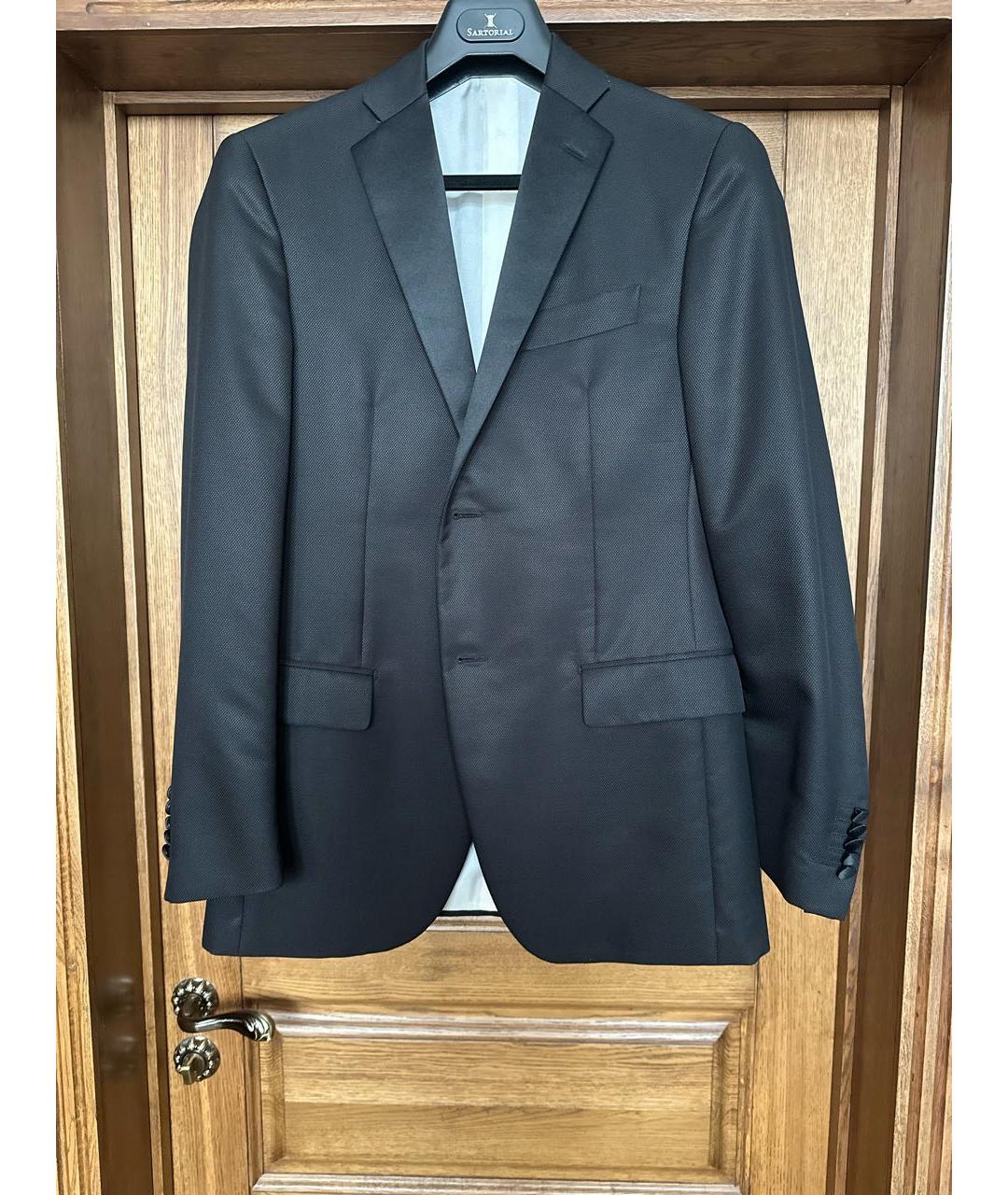 UOMO COLLEZIONI Черный шерстяной пиджак, фото 8