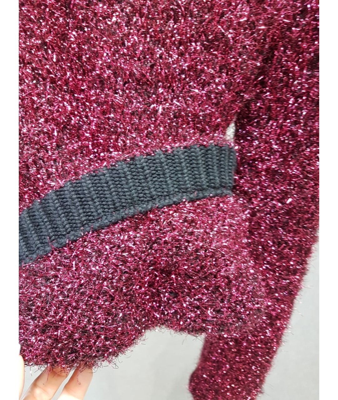 SAINT LAURENT Бордовый джемпер / свитер, фото 4