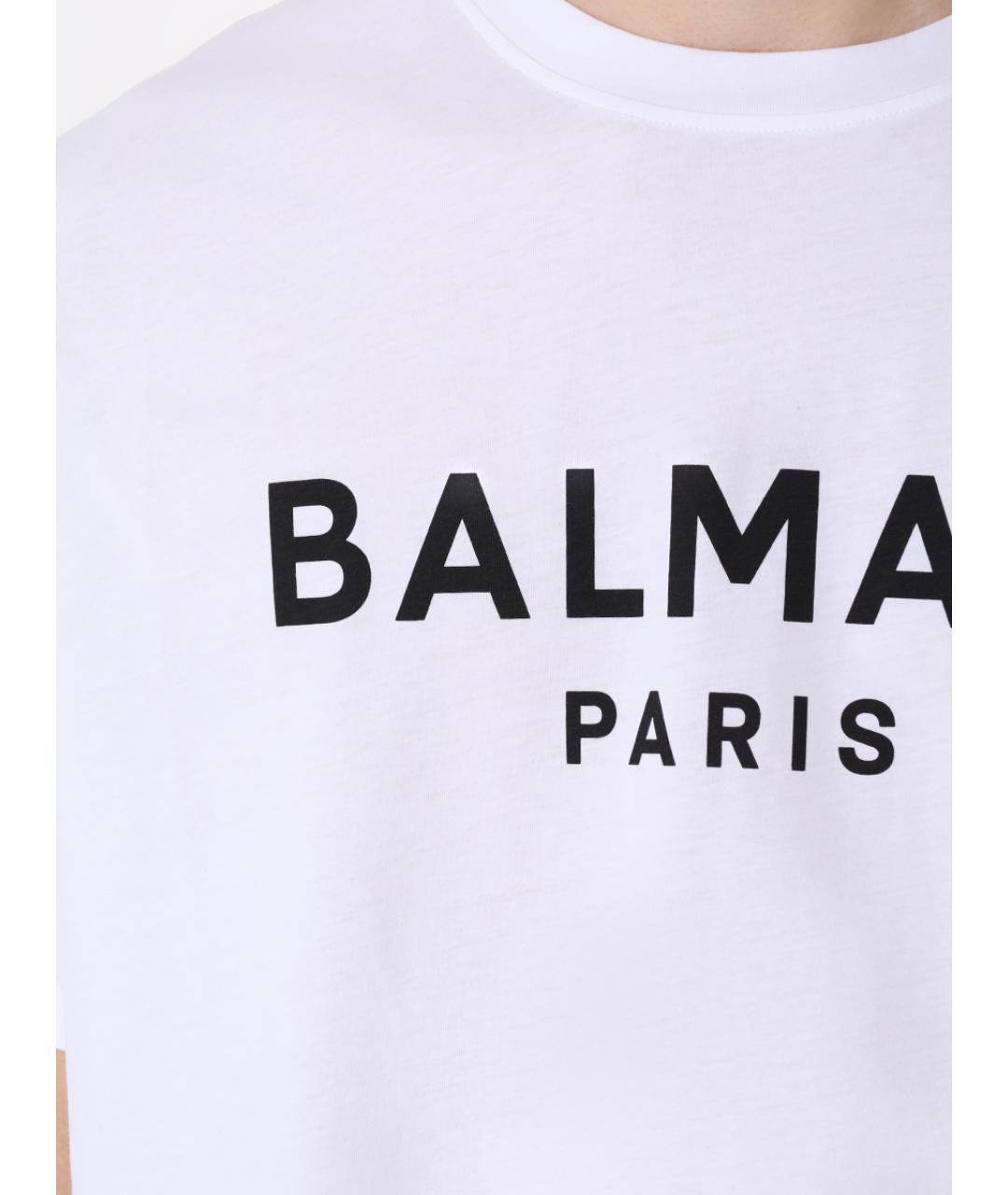 BALMAIN Белая футболка, фото 5