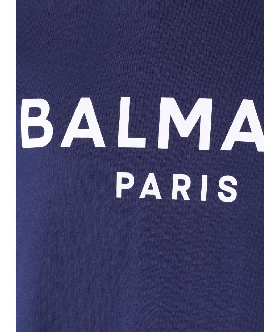 BALMAIN Синяя футболка, фото 5