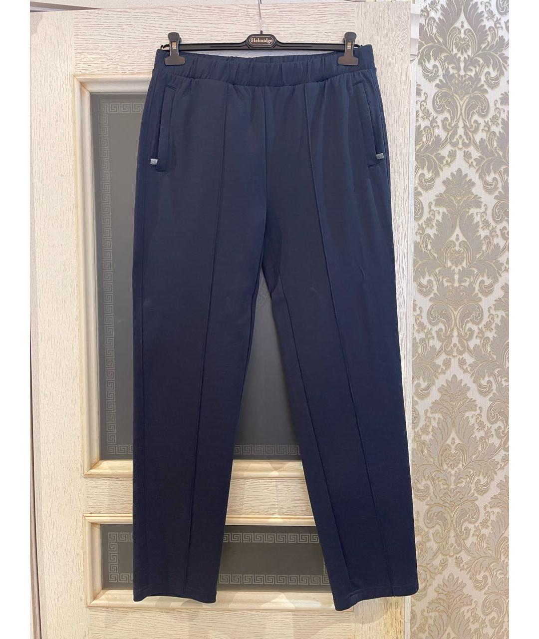 CORNELIANI Темно-синий хлопко-эластановый спортивный костюм, фото 2
