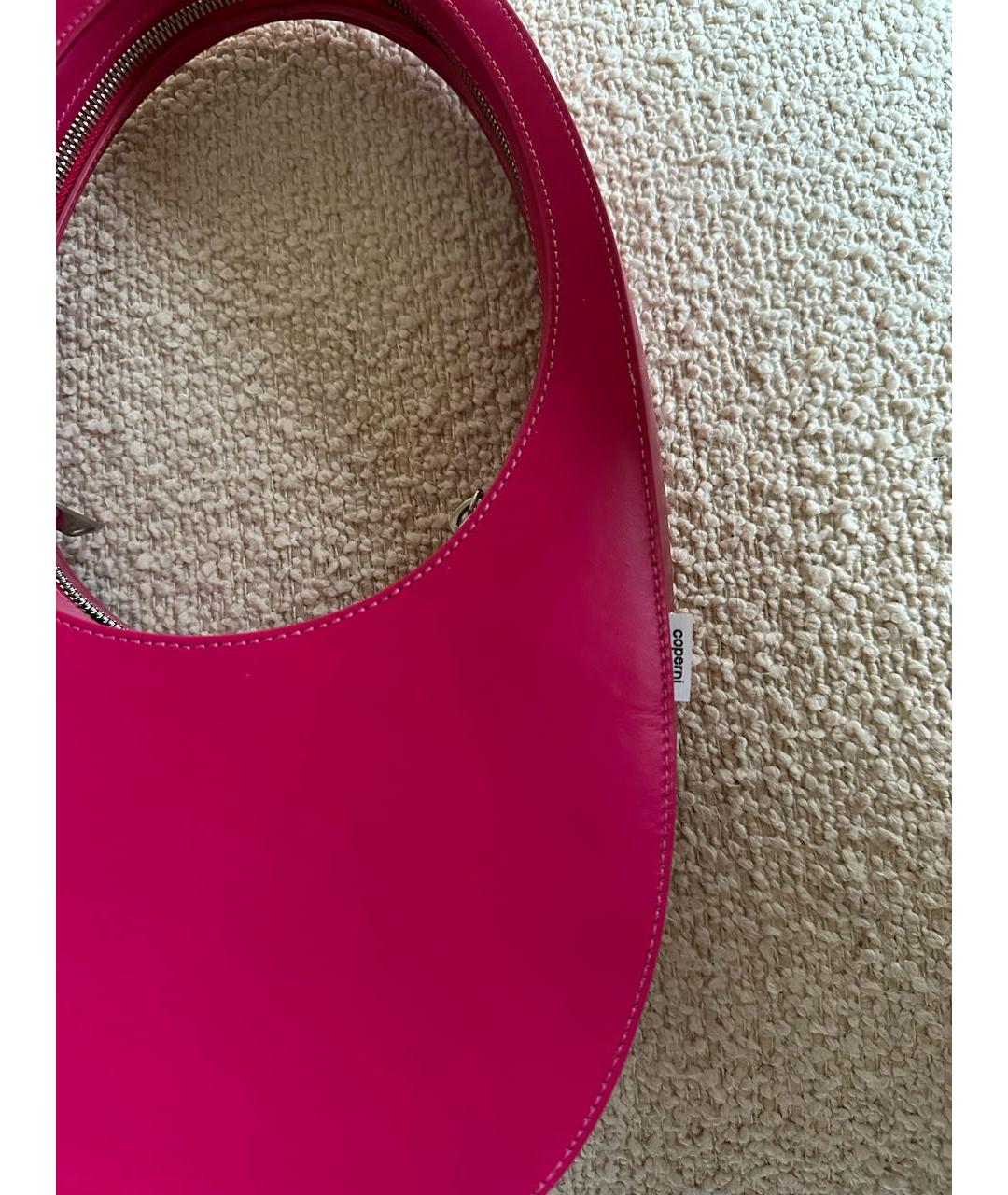 COPERNI Розовая кожаная сумка с короткими ручками, фото 3