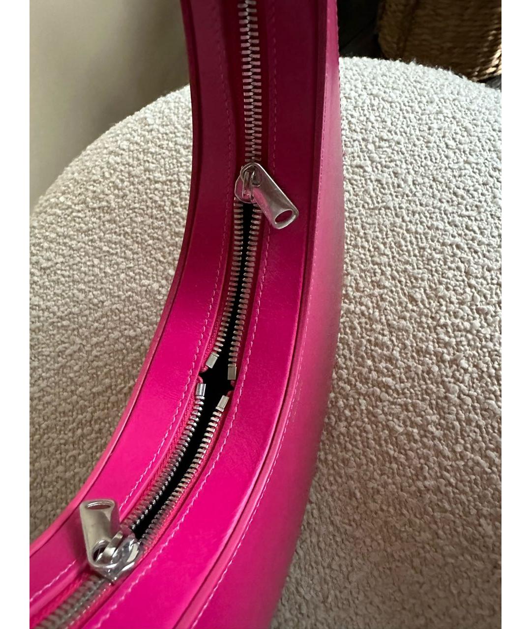 COPERNI Розовая кожаная сумка с короткими ручками, фото 4