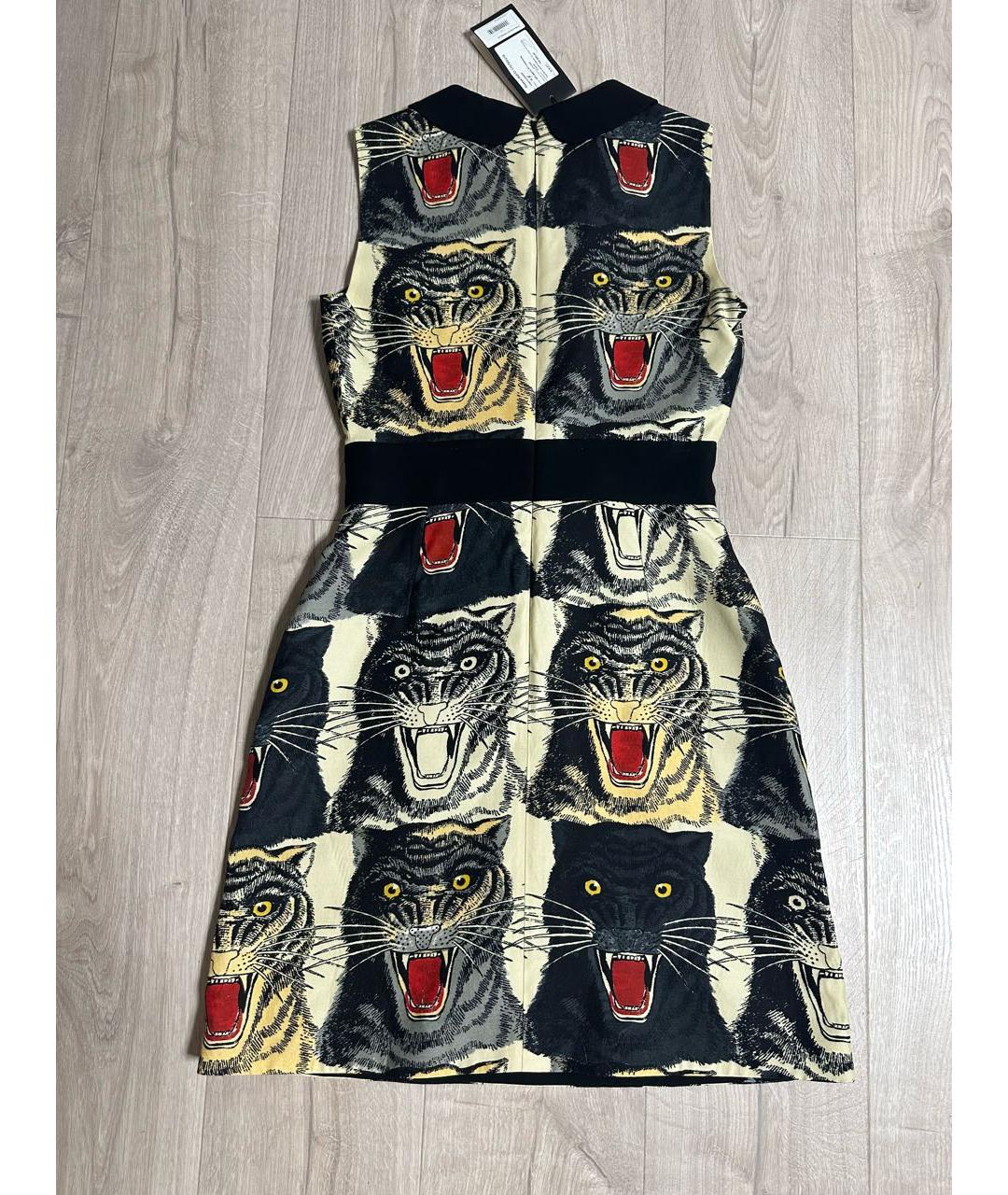 GUCCI Черное шерстяное повседневное платье, фото 2