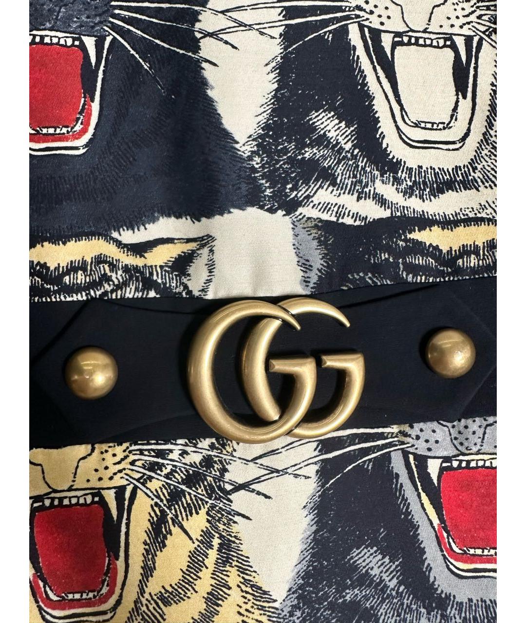 GUCCI Черное шерстяное повседневное платье, фото 6