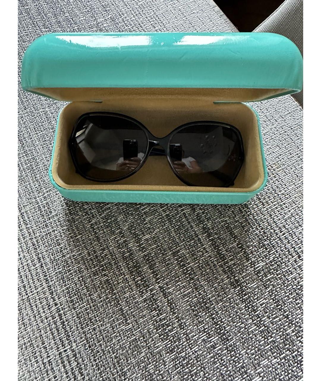 TIFFANY&CO Черные пластиковые солнцезащитные очки, фото 9