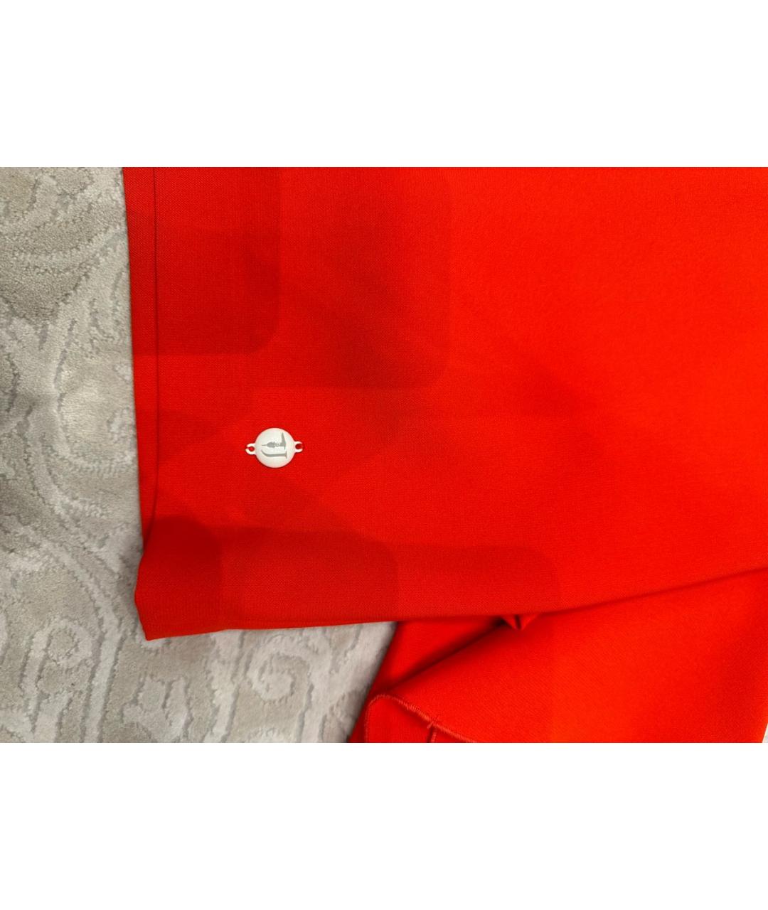 TRUSSARDI JEANS Красное полиэстеровое повседневное платье, фото 4
