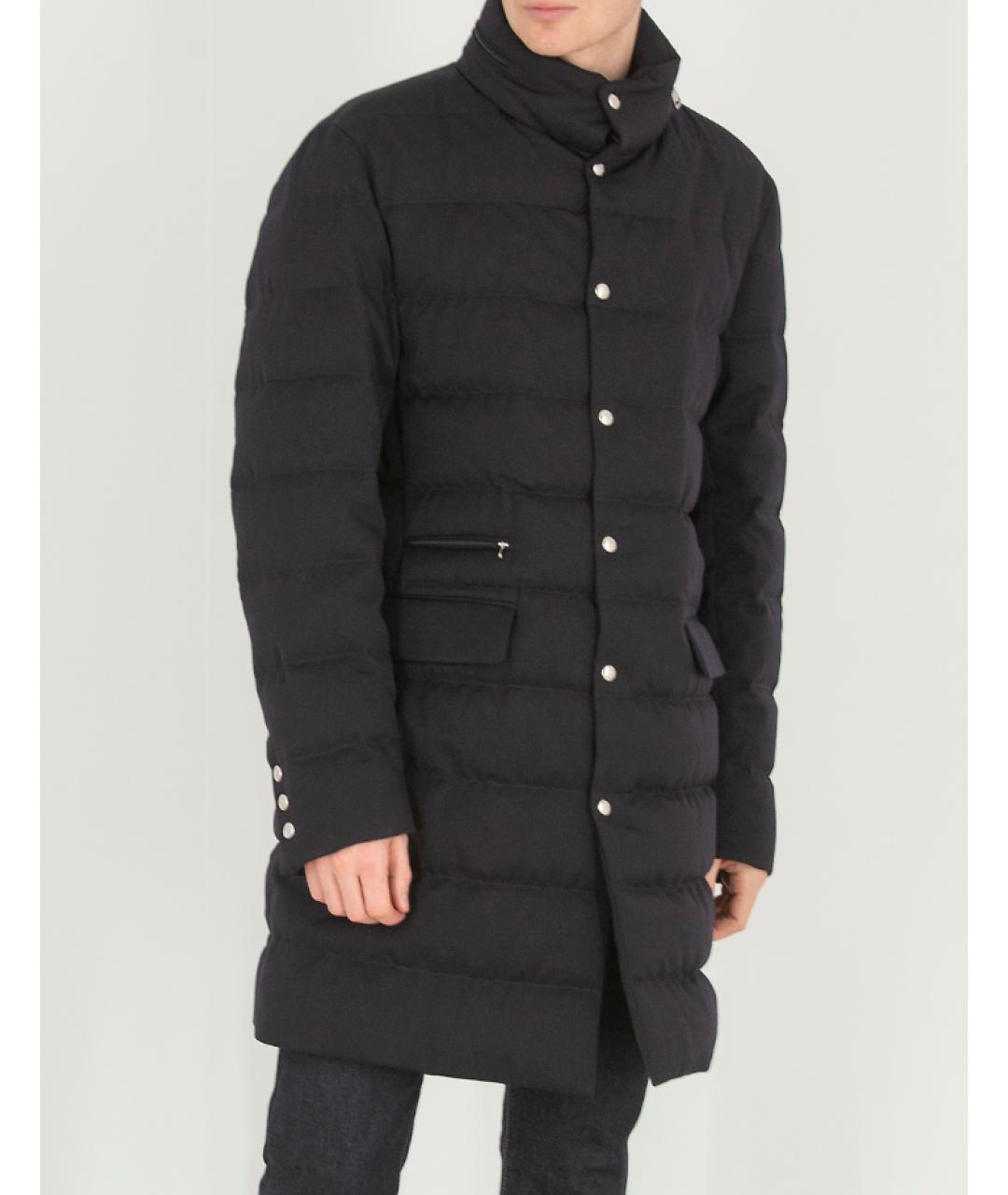 MONCLER Синий шерстяной пуховик для мужчин – купить в интернет магазине ...
