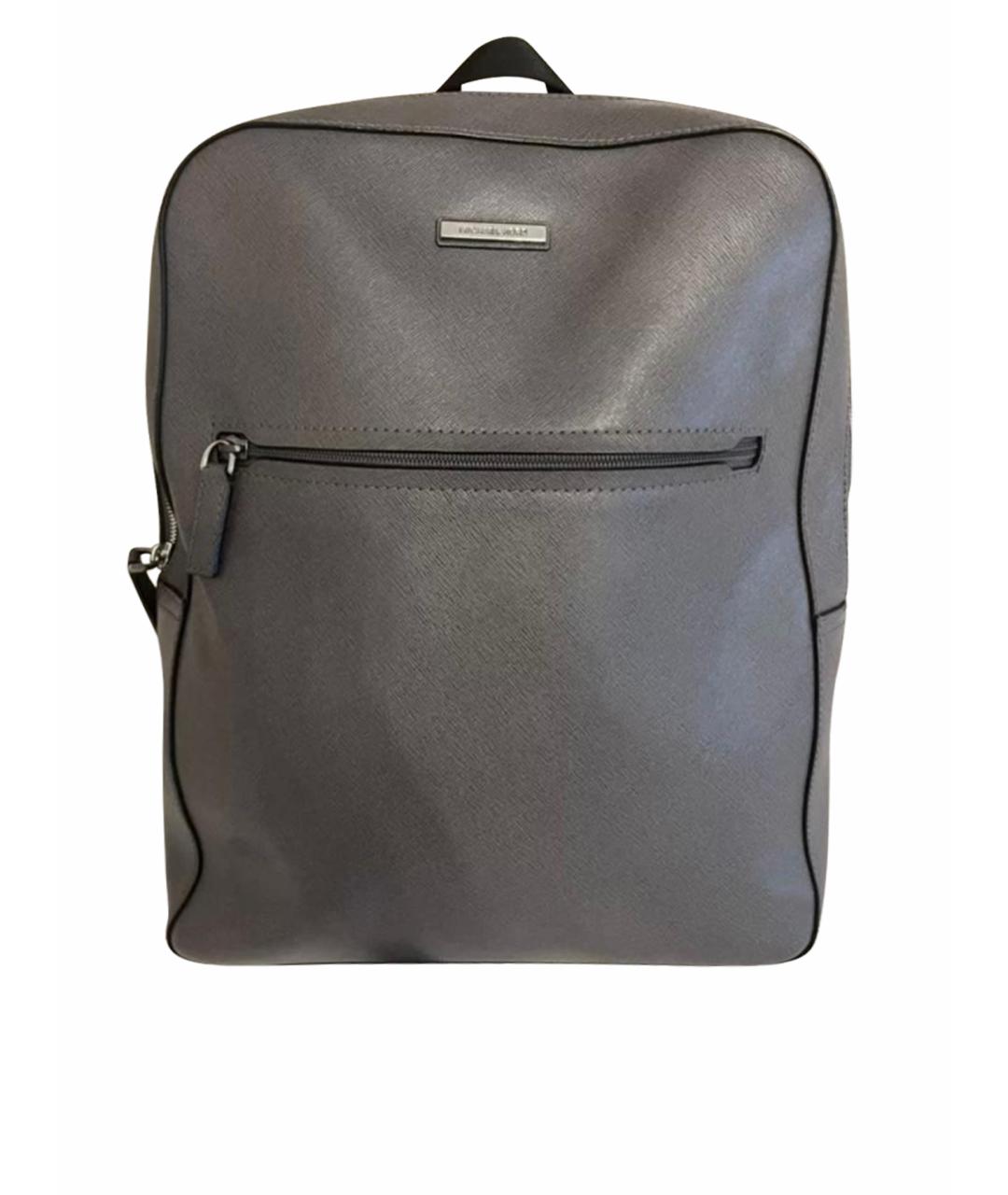 MICHAEL KORS Серый кожаный рюкзак, фото 1