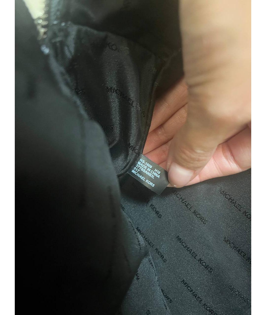 MICHAEL KORS Серый кожаный рюкзак, фото 9