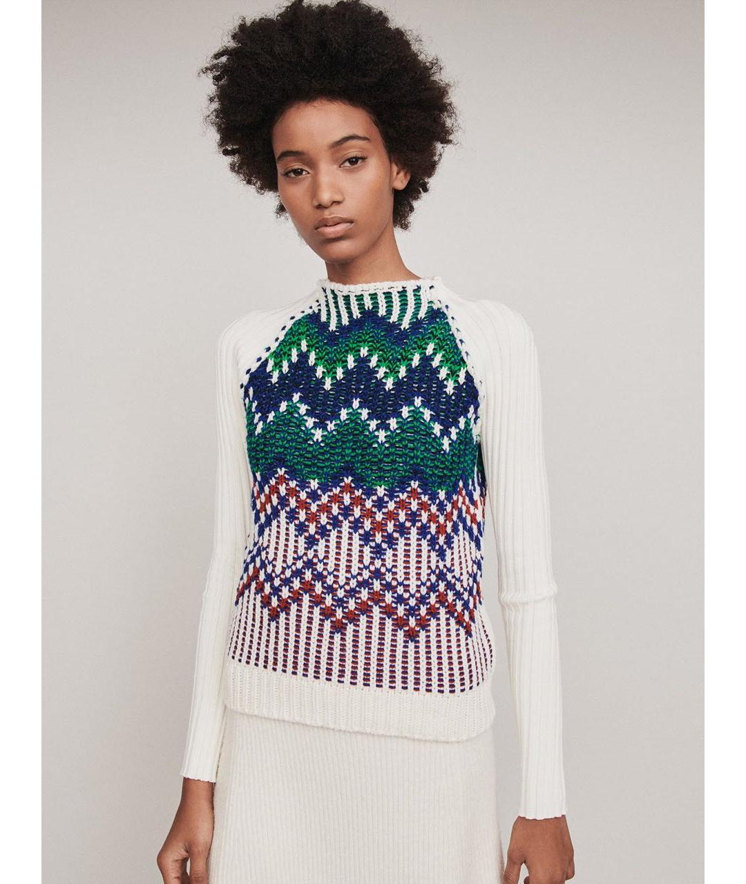 MAJE Белый джемпер / свитер, фото 3