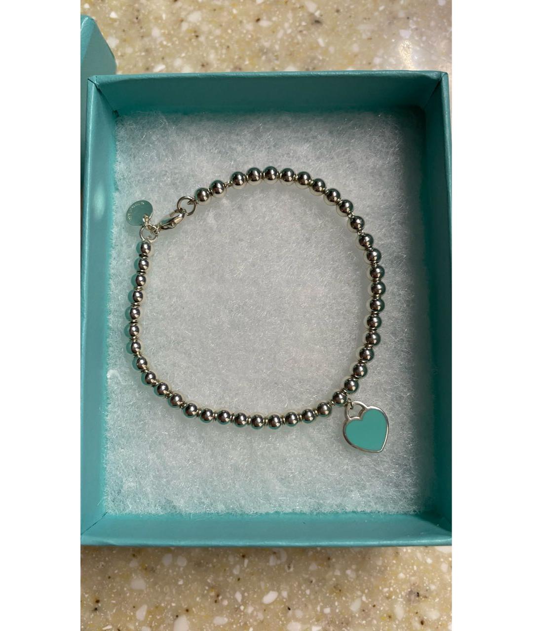 TIFFANY&CO Бирюзовый серебряный браслет, фото 2