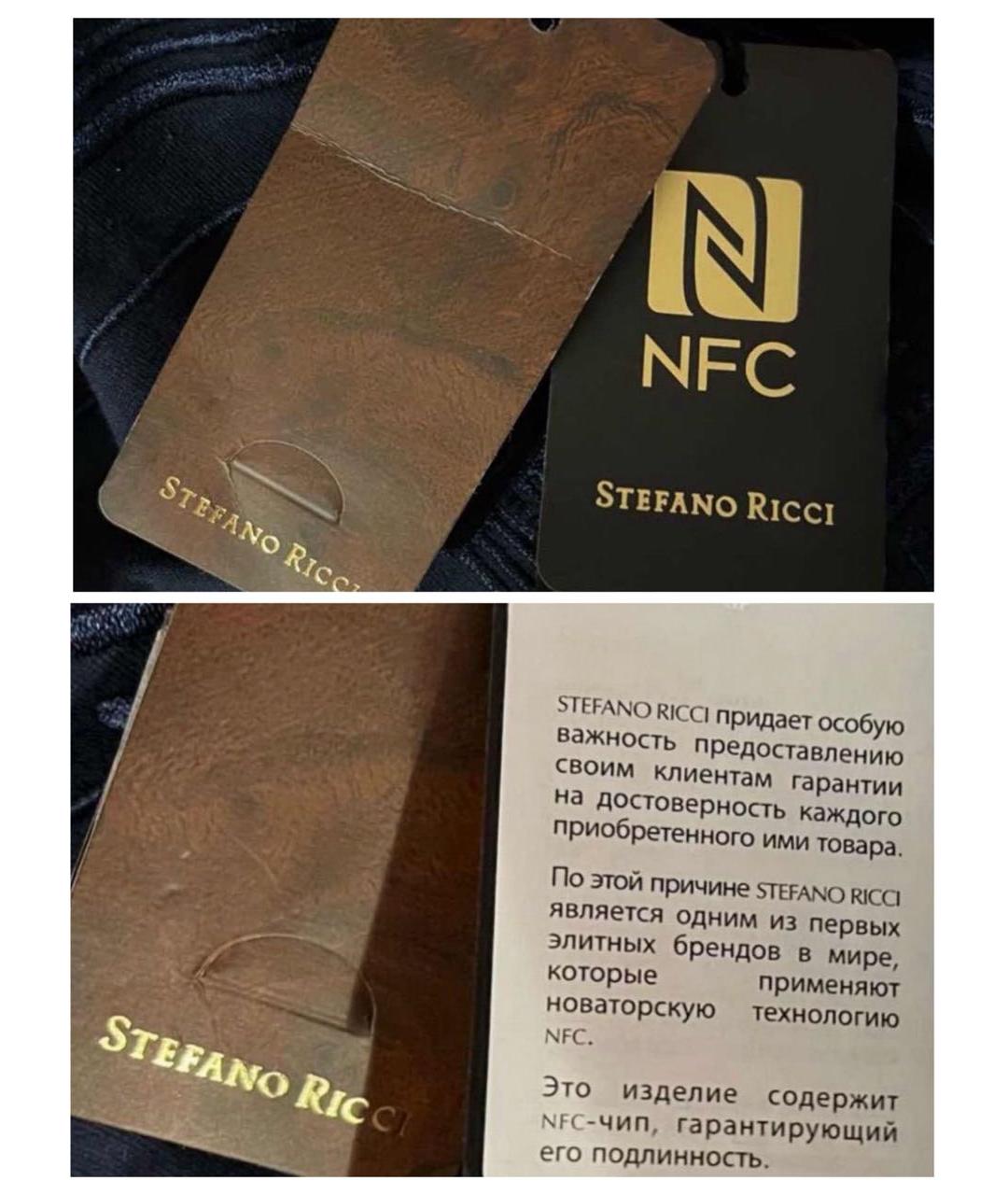 STEFANO RICCI Темно-синяя футболка, фото 7