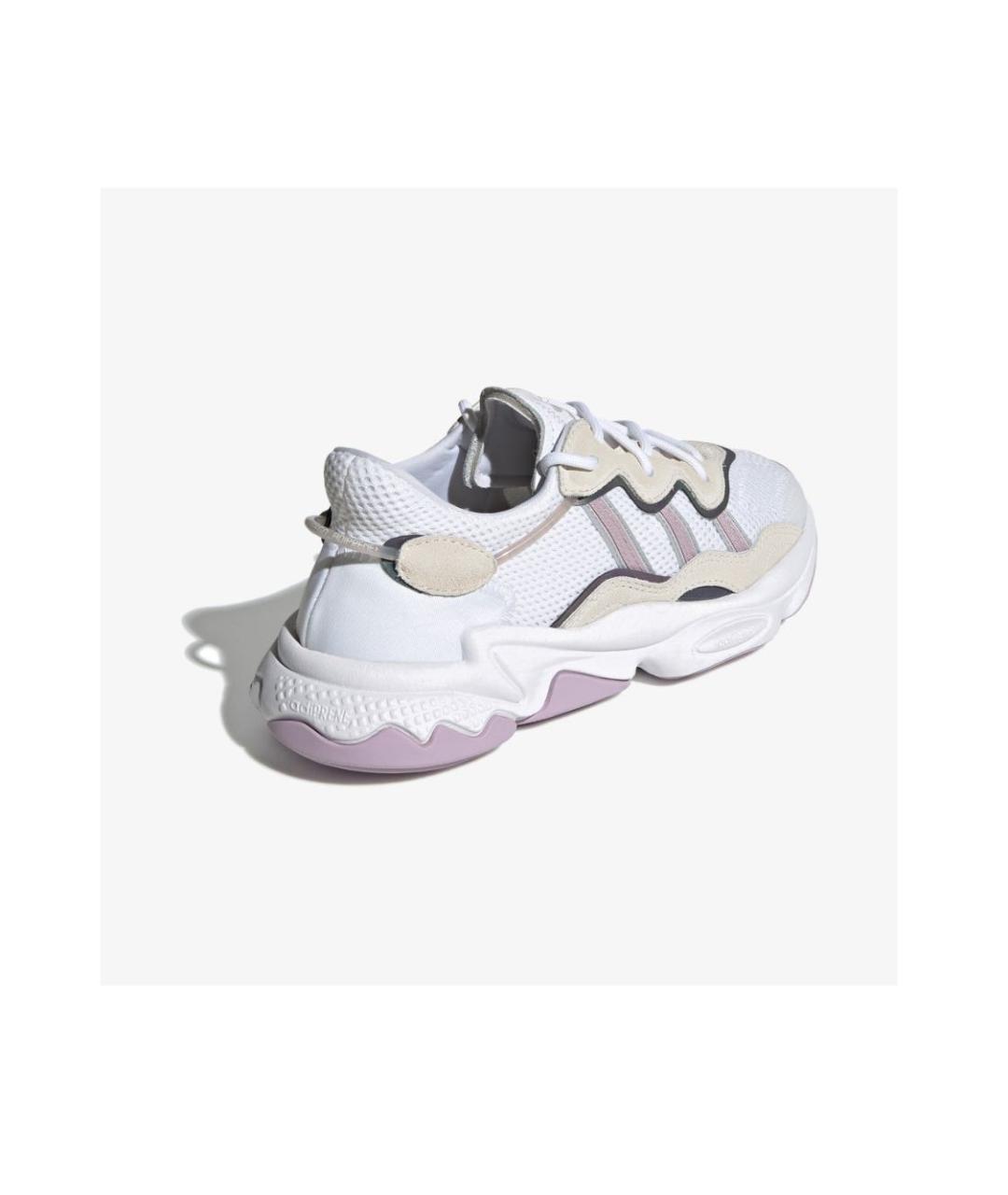 ADIDAS Белые текстильные кроссовки, фото 4
