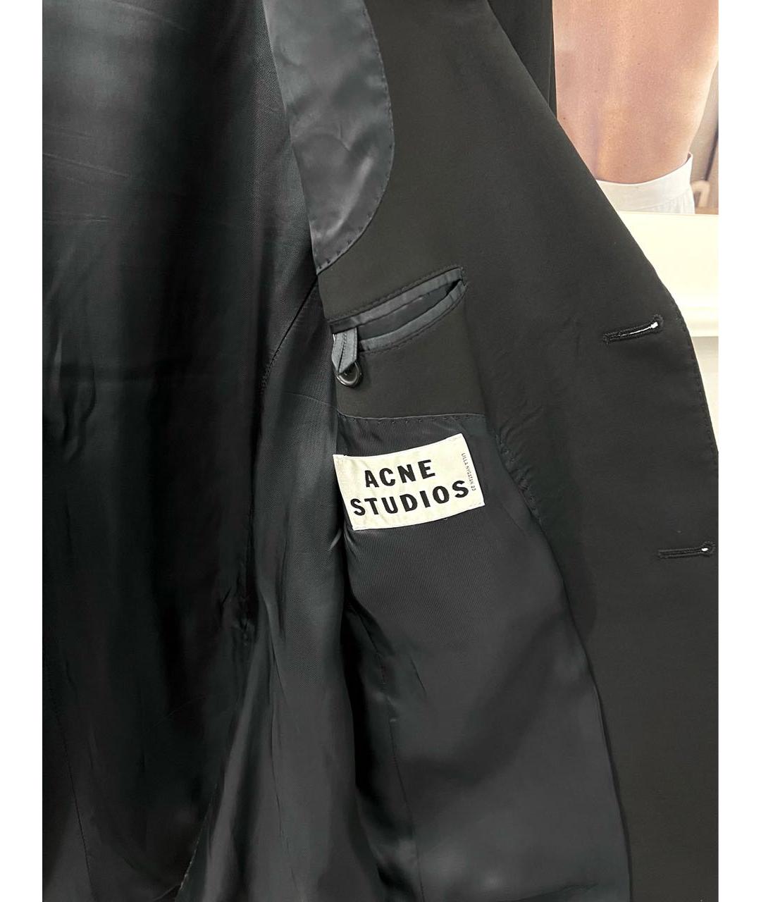 ACNE STUDIOS Черный шерстяной пиджак, фото 3