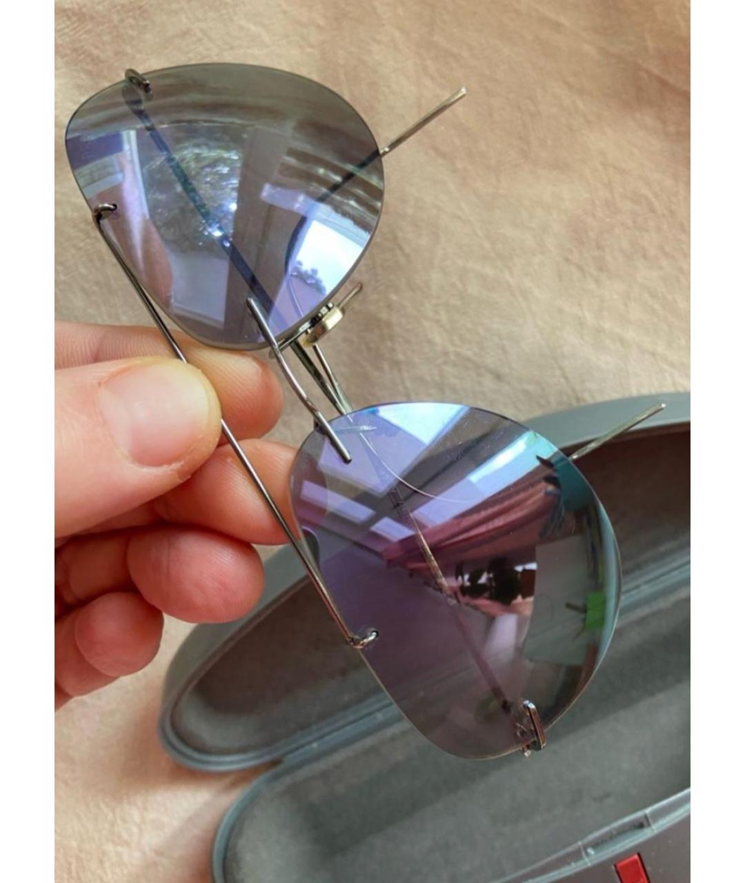 PRADA Мульти металлические солнцезащитные очки, фото 2