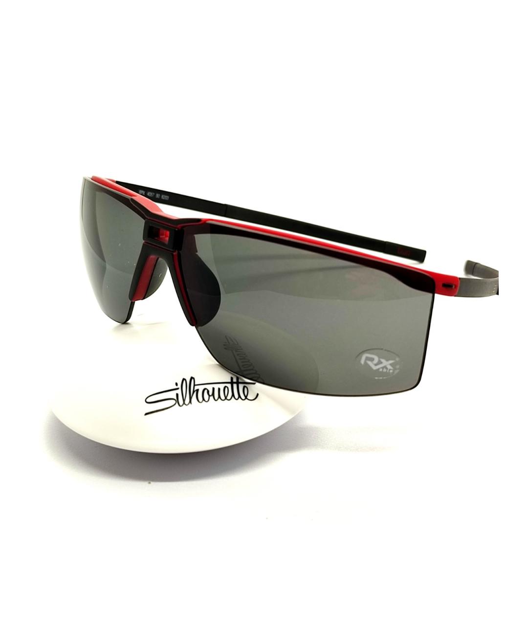 SILHOUETTE Черные металлические солнцезащитные очки, фото 10
