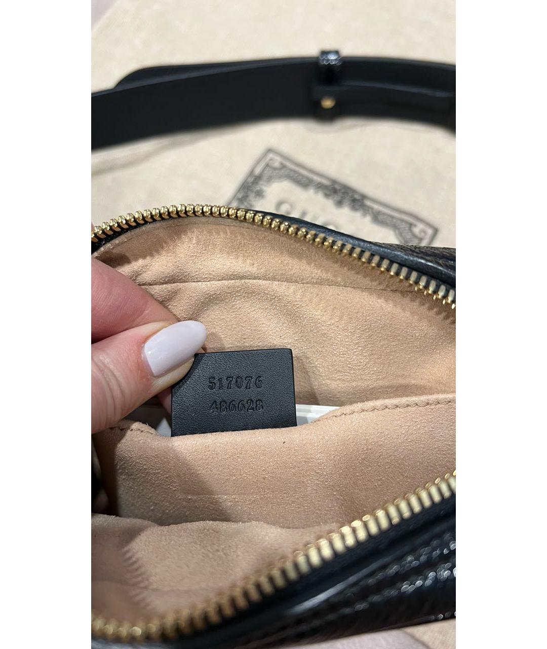 GUCCI Бордовая замшевая поясная сумка, фото 3