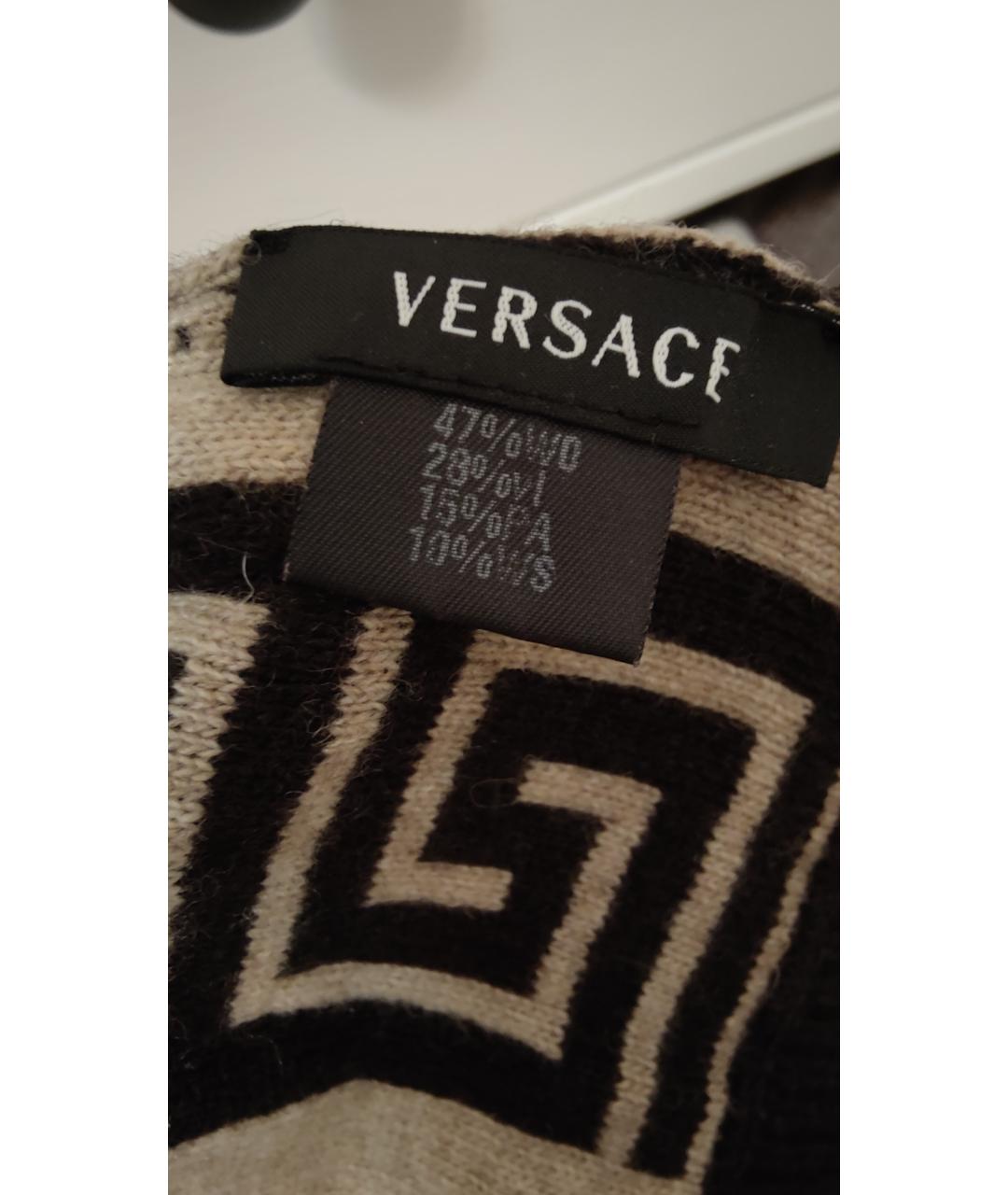 VERSACE Бежевая шерстяная шапка, фото 5