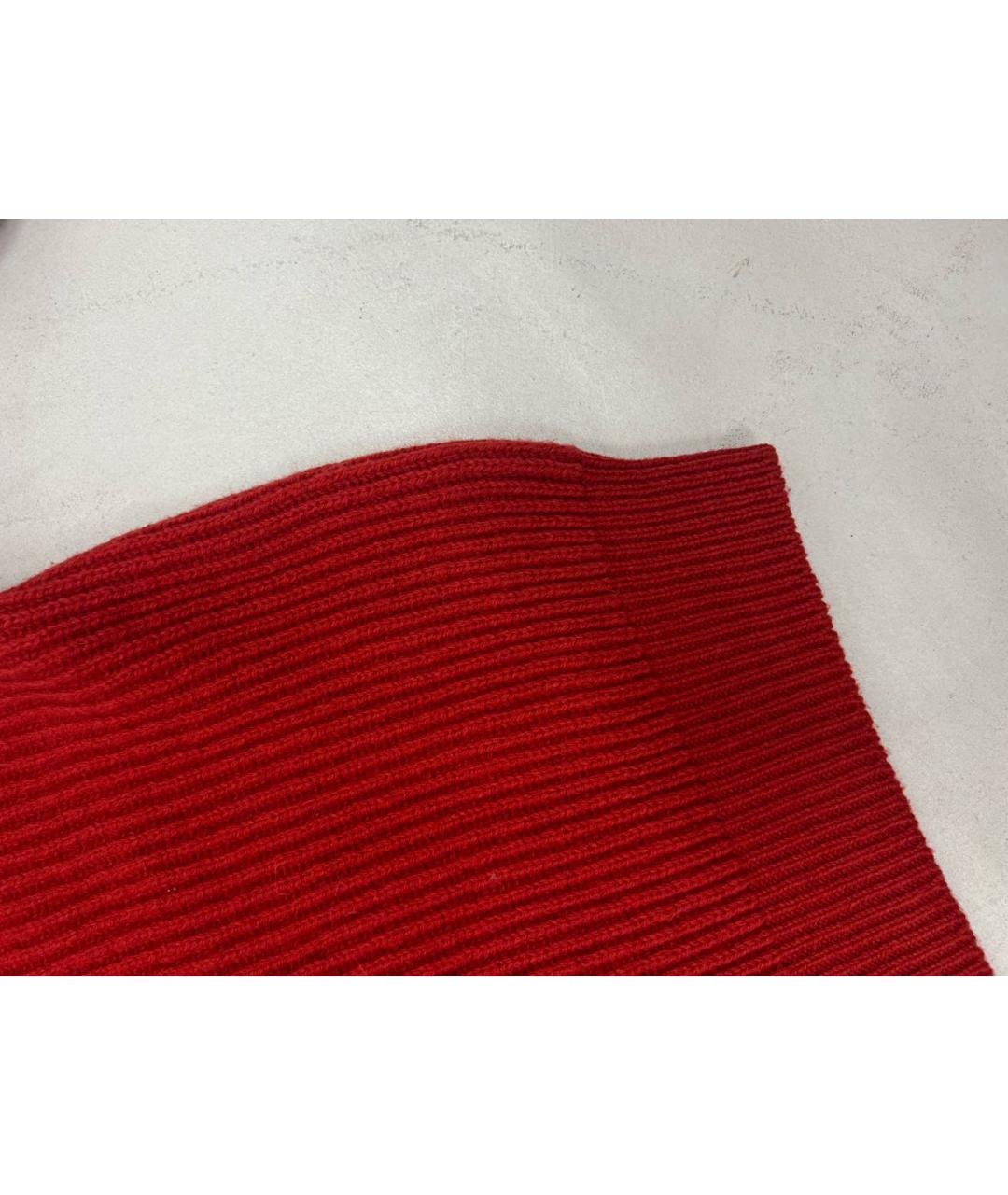KOLOR Красный шерстяной джемпер / свитер, фото 6