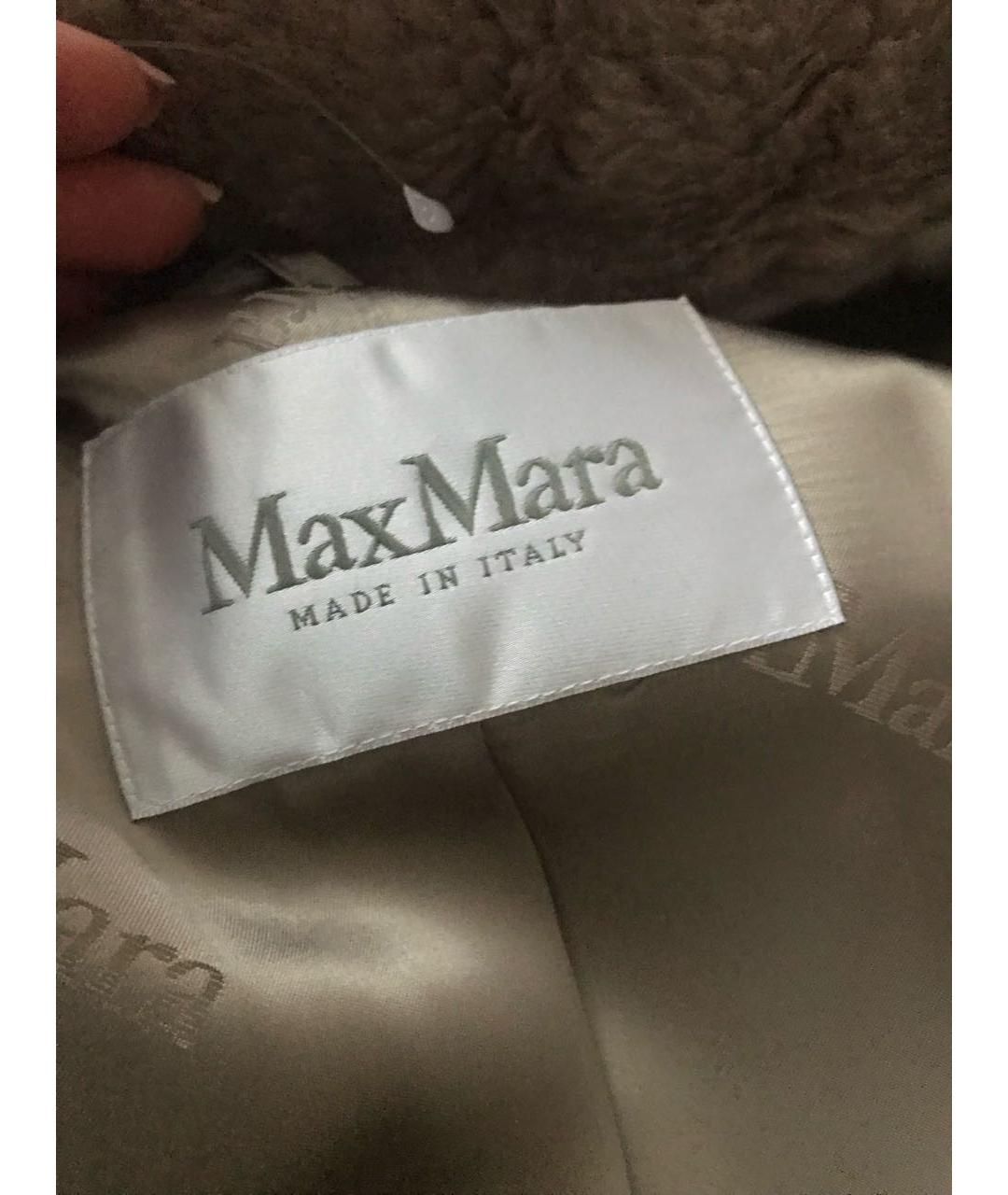 MAX MARA Бежевая шерстяная шуба, фото 6