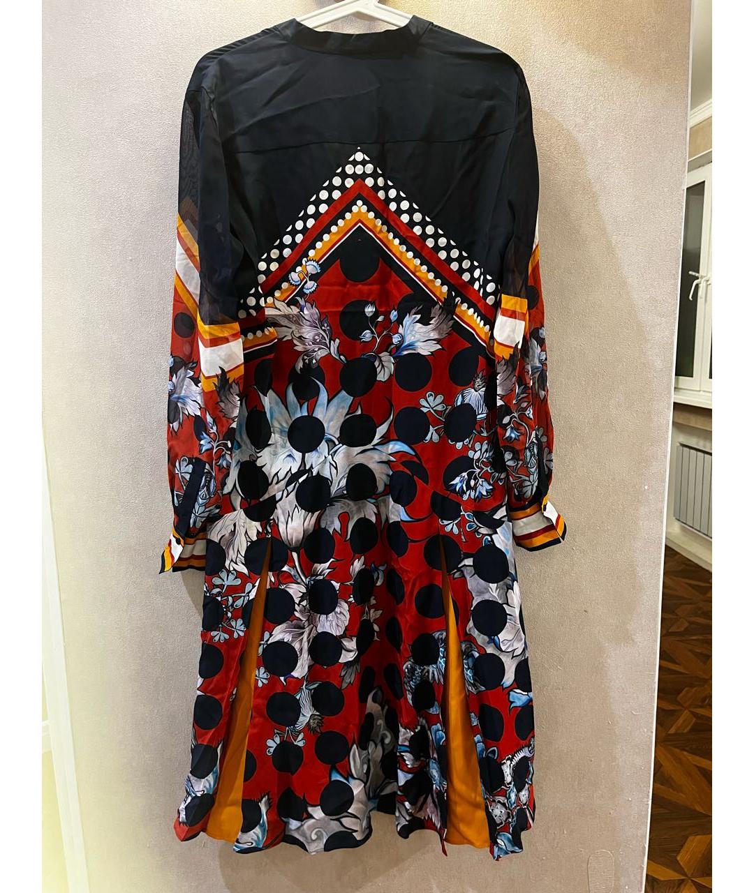 ROBERTO CAVALLI Мульти полиэстеровое платье, фото 2