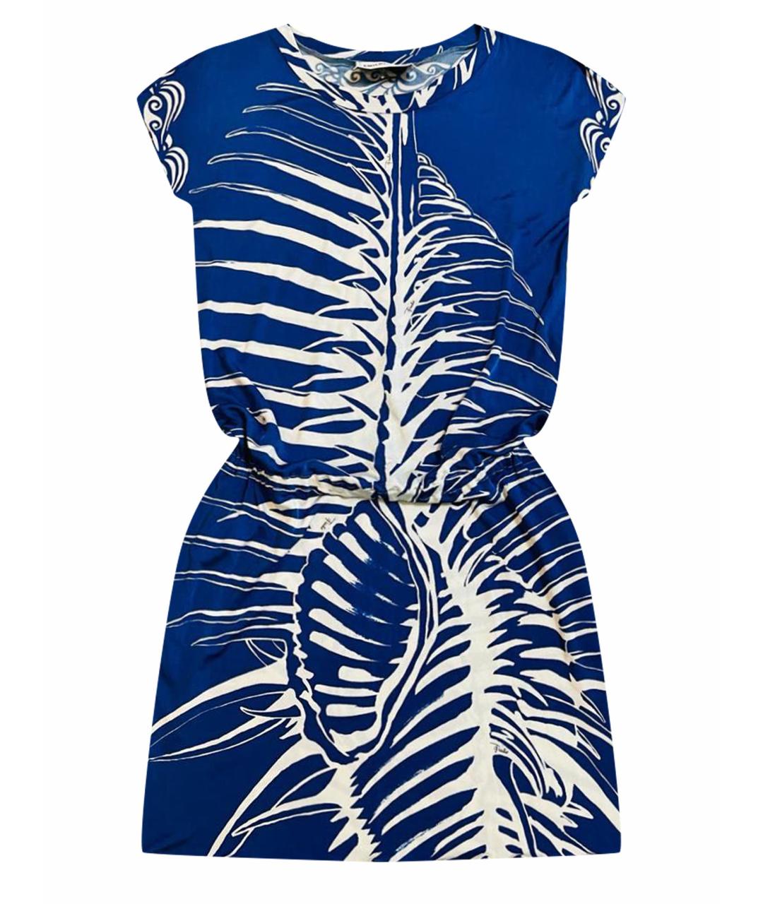 EMILIO PUCCI Синее вискозное повседневное платье, фото 1