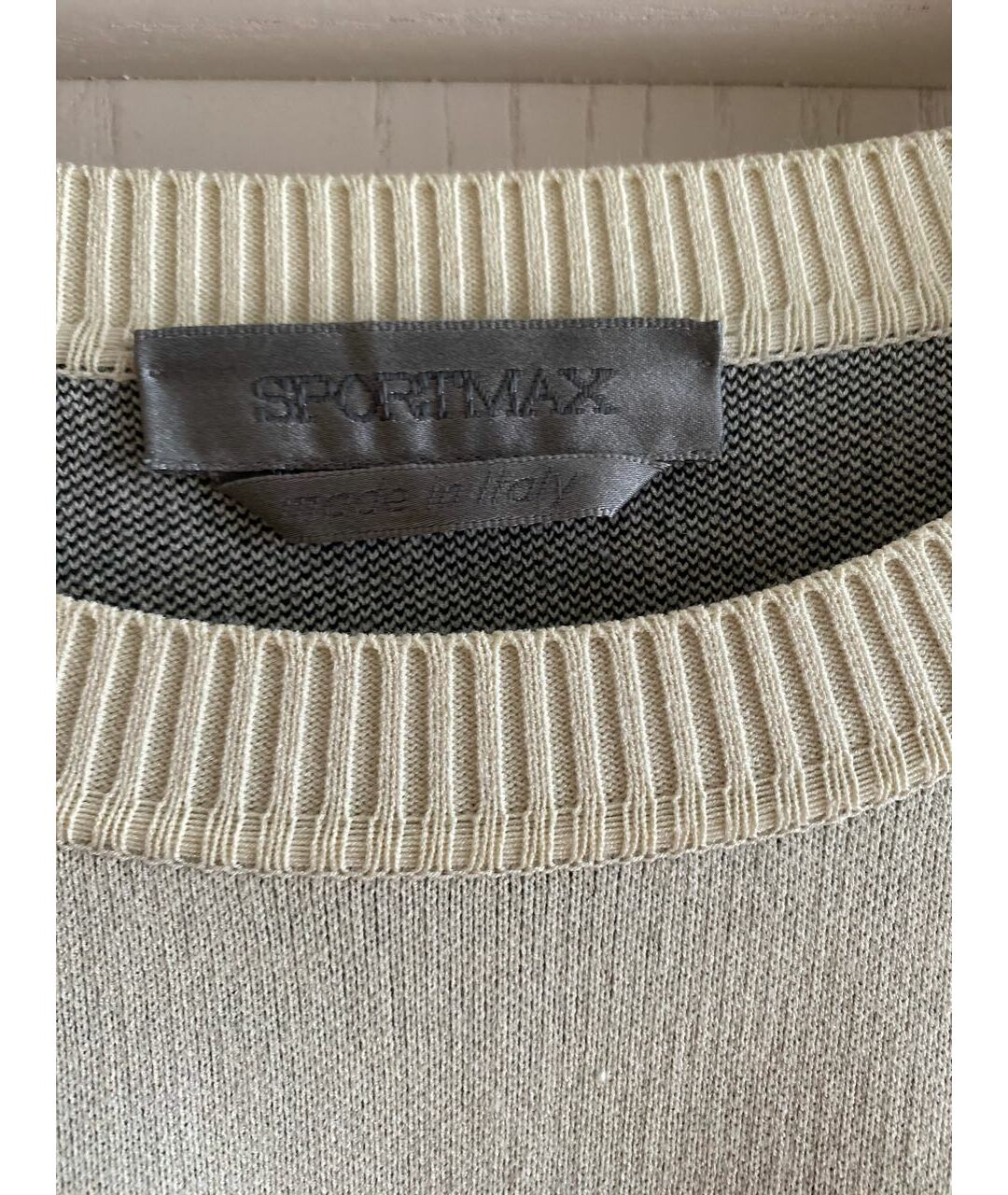 SPORTMAX Белый шерстяной джемпер / свитер, фото 6