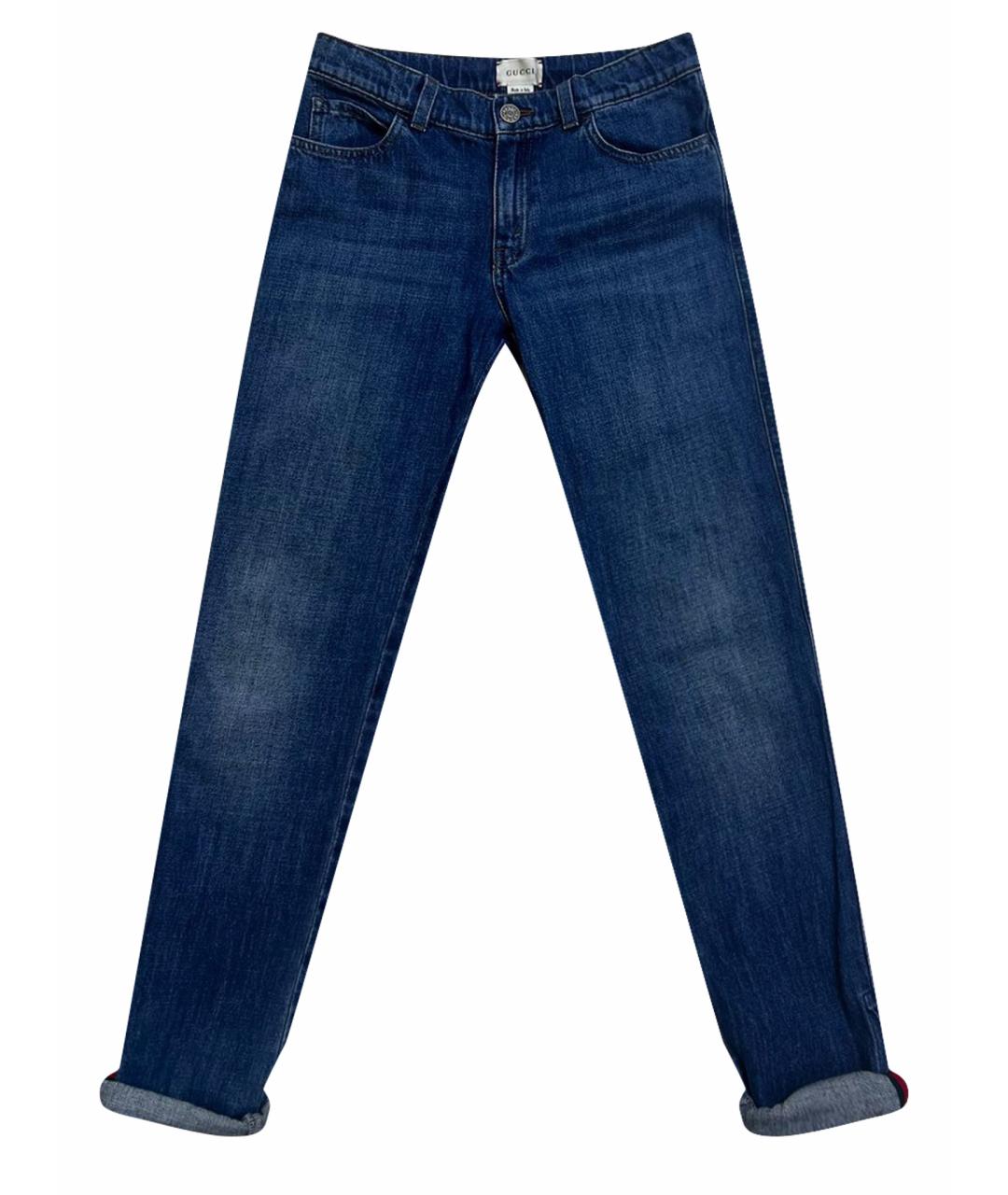 GUCCI KIDS Синие полиэстеровые детские джинсы, фото 1