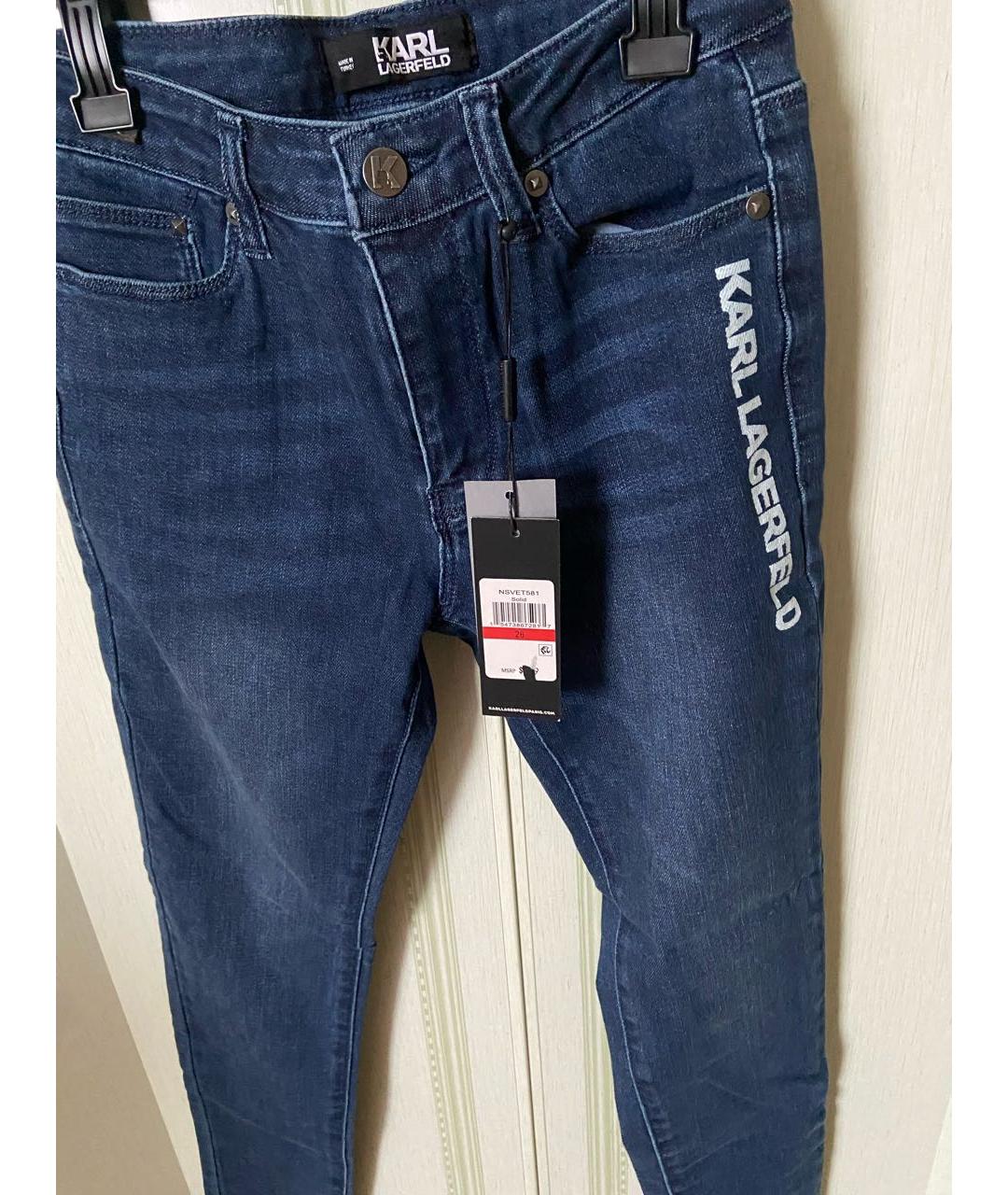 KARL LAGERFELD Синие джинсы слим, фото 4