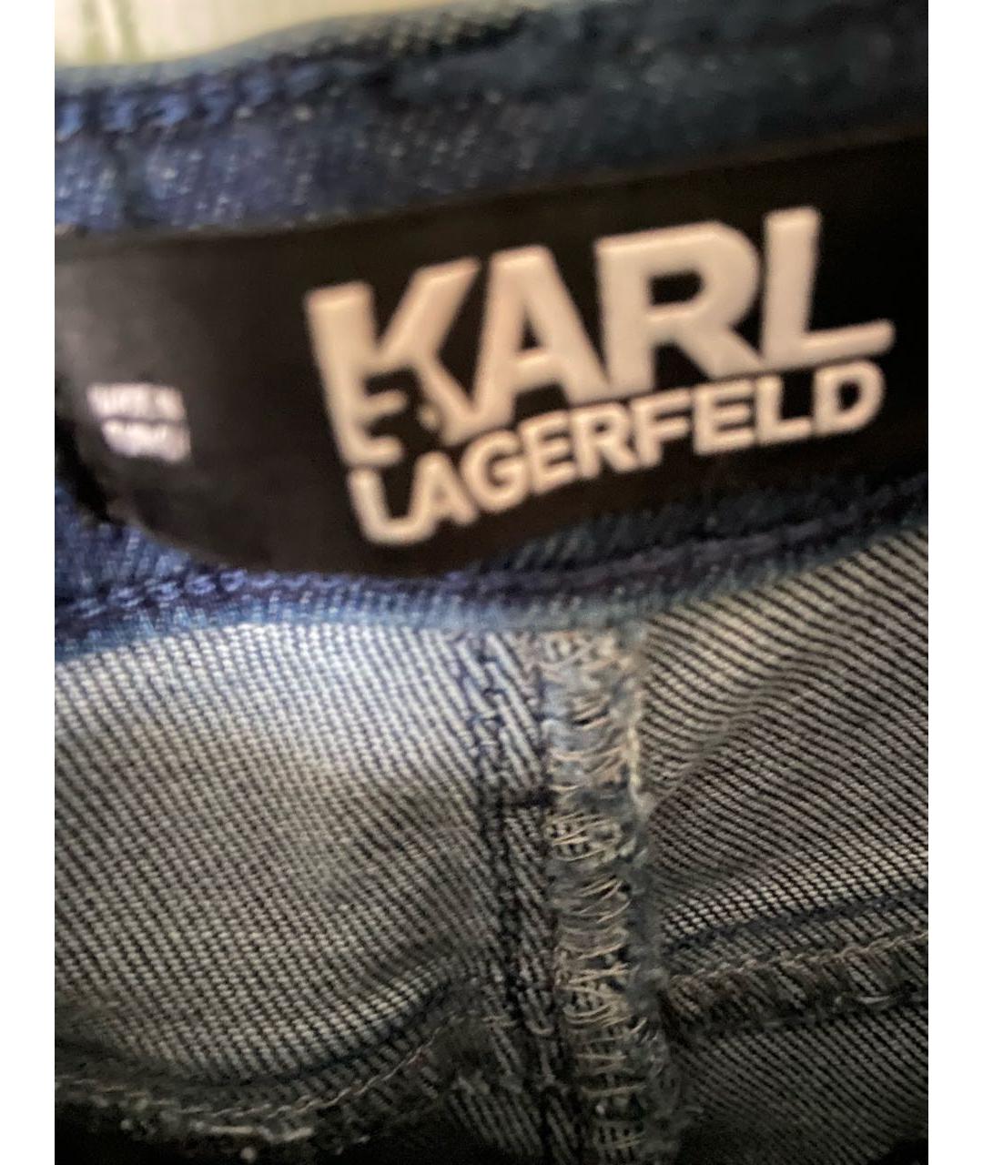 KARL LAGERFELD Синие джинсы слим, фото 3