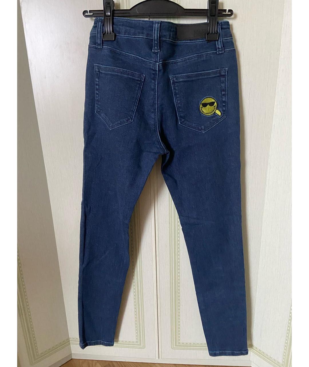 KARL LAGERFELD Синие джинсы слим, фото 2