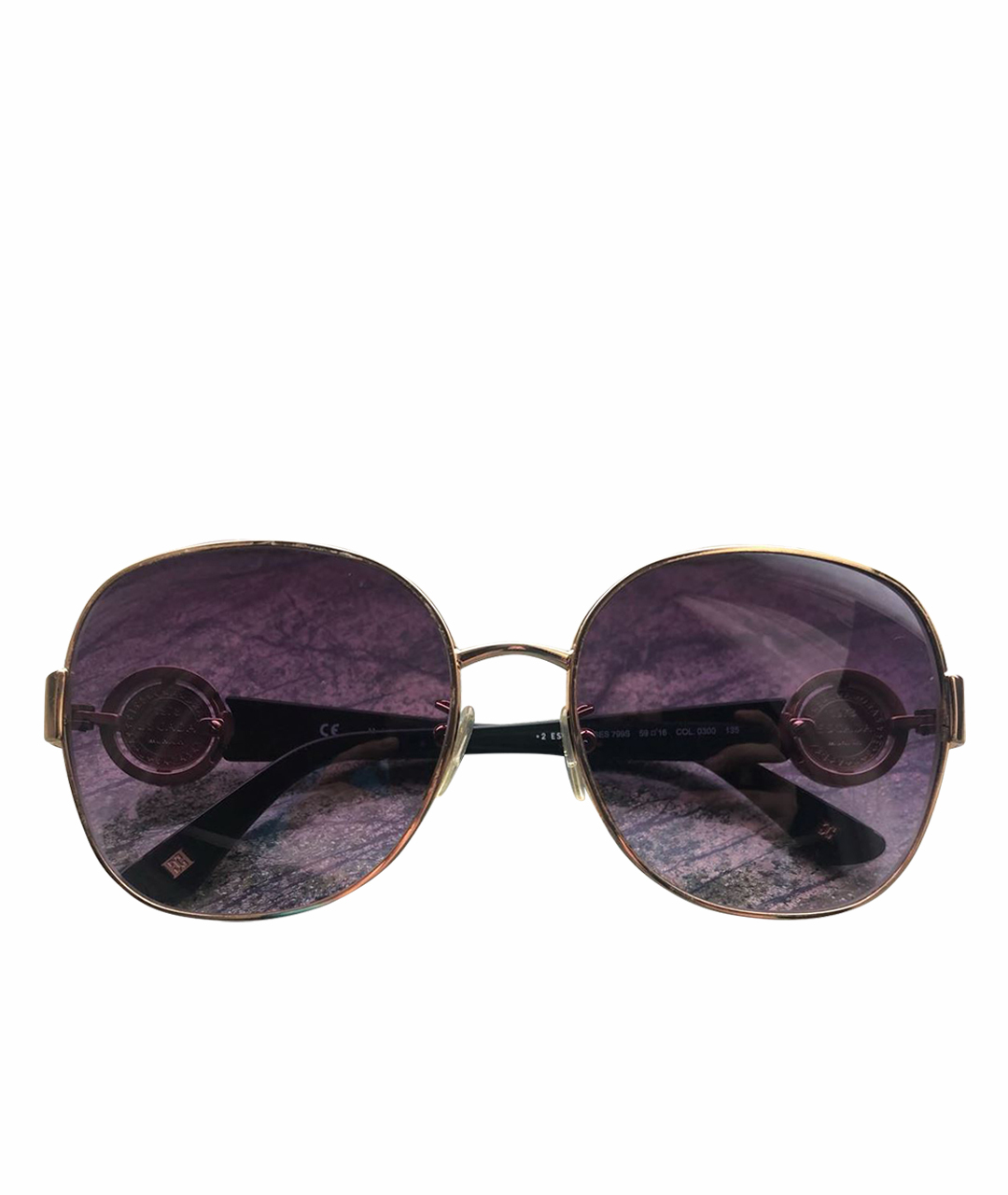 ESCADA Фиолетовые пластиковые солнцезащитные очки, фото 1