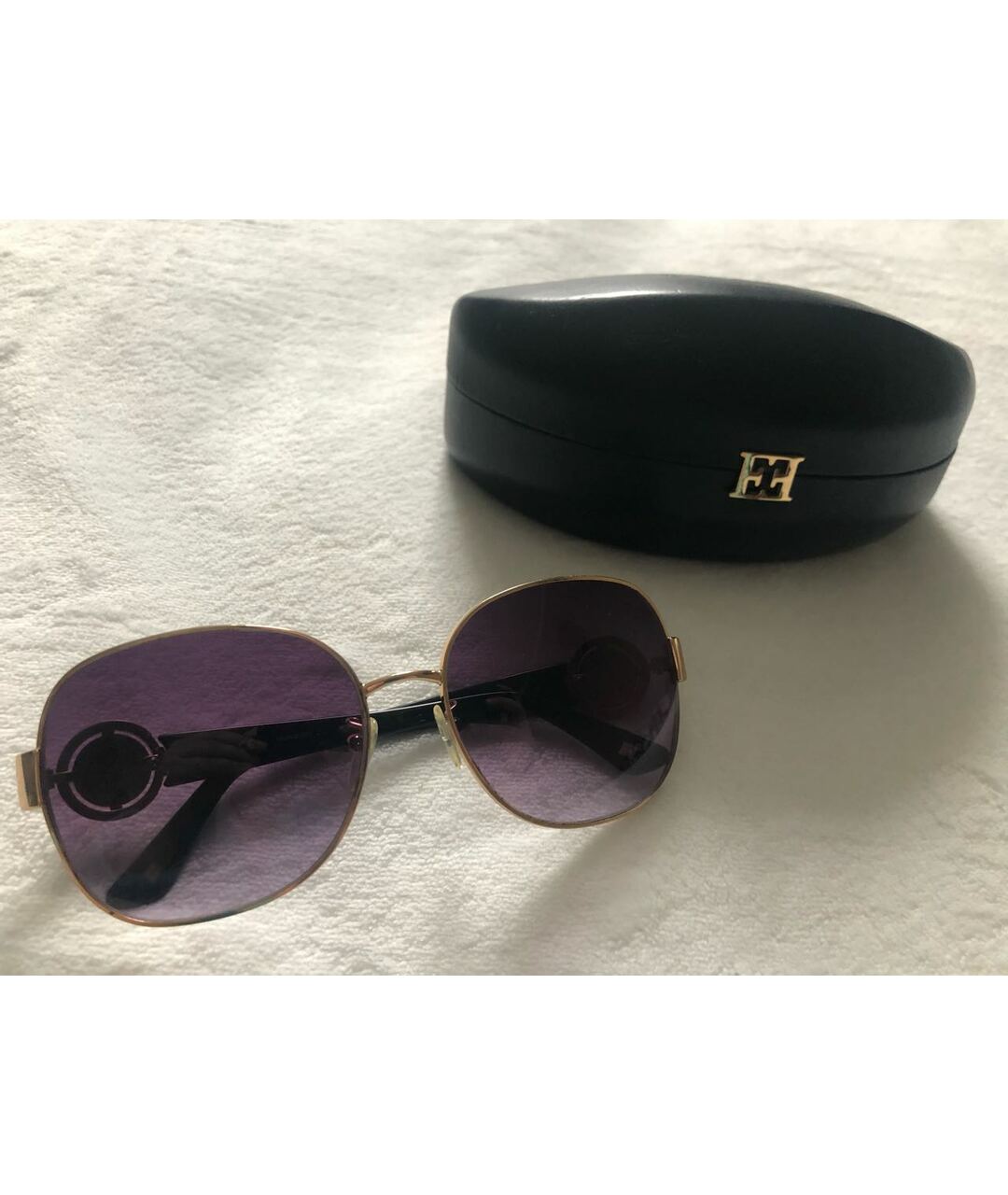 ESCADA Фиолетовые пластиковые солнцезащитные очки, фото 7