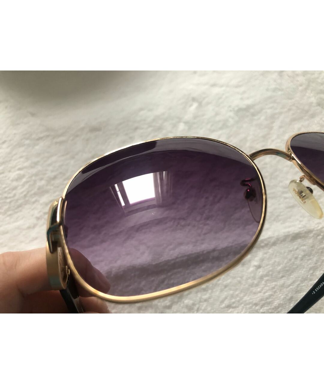 ESCADA Фиолетовые пластиковые солнцезащитные очки, фото 8