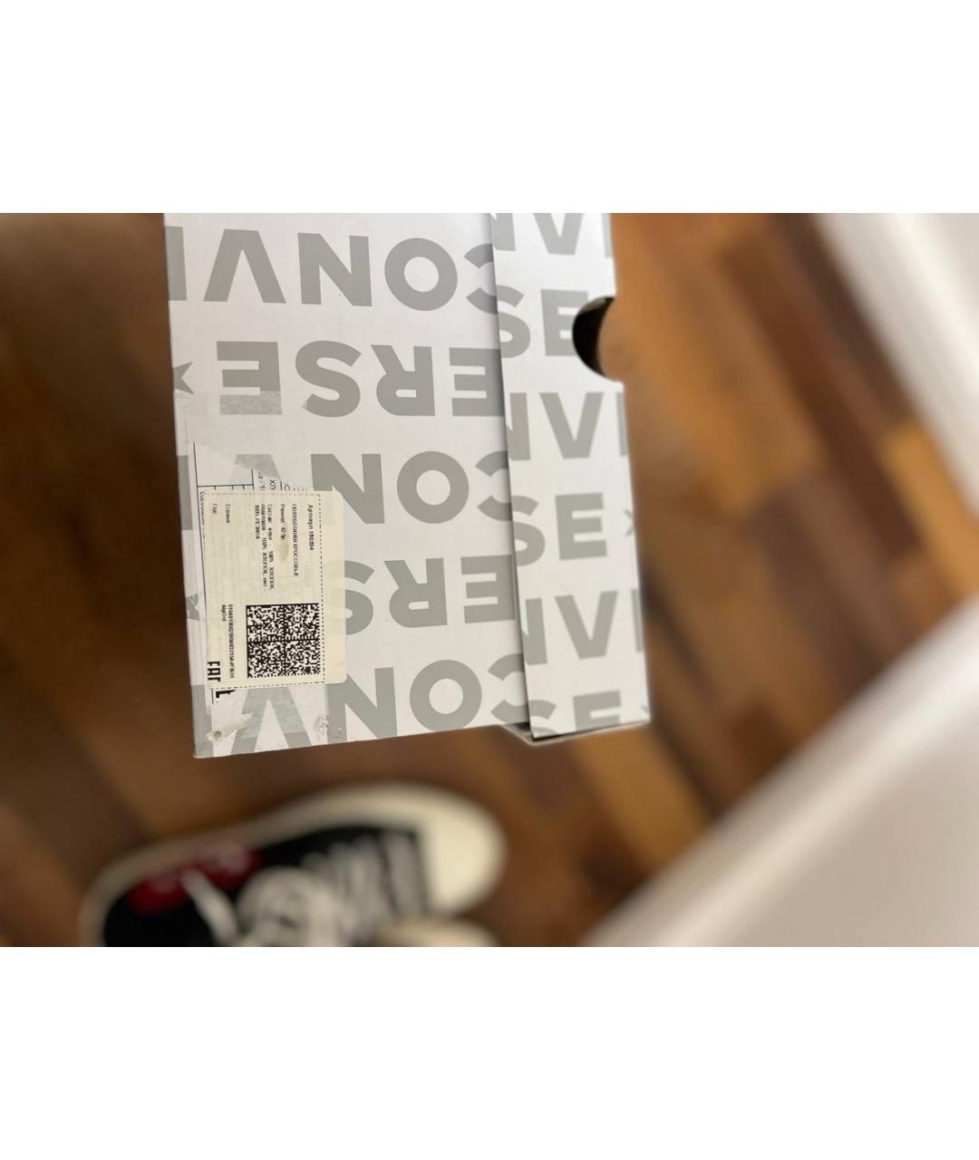 CONVERSE Черные текстильные высокие кроссовки / кеды, фото 5
