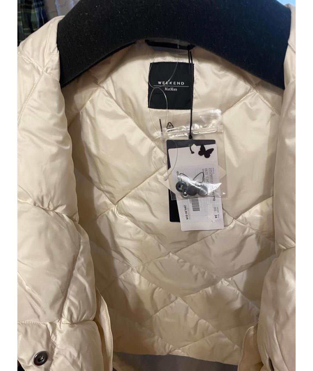 WEEKEND MAX MARA Белый полиэстеровый жилет, фото 3