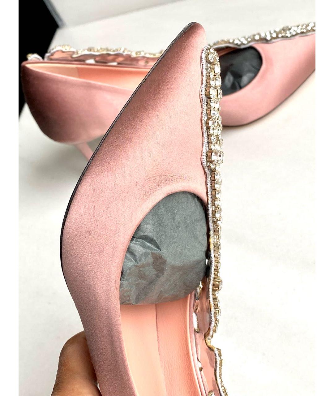 ROCHAS Розовые текстильные туфли, фото 4