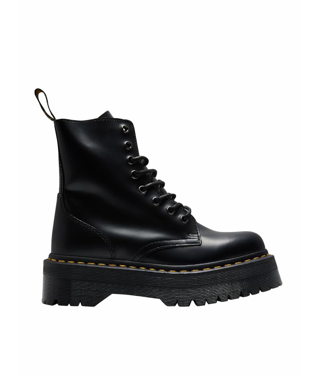 DR. MARTENS Черные кожаные ботинки, фото 1