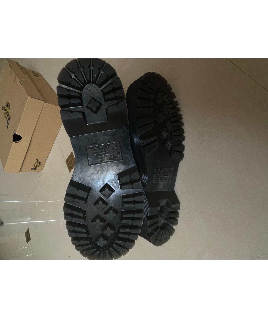 DR. MARTENS Черные кожаные ботинки, фото 6