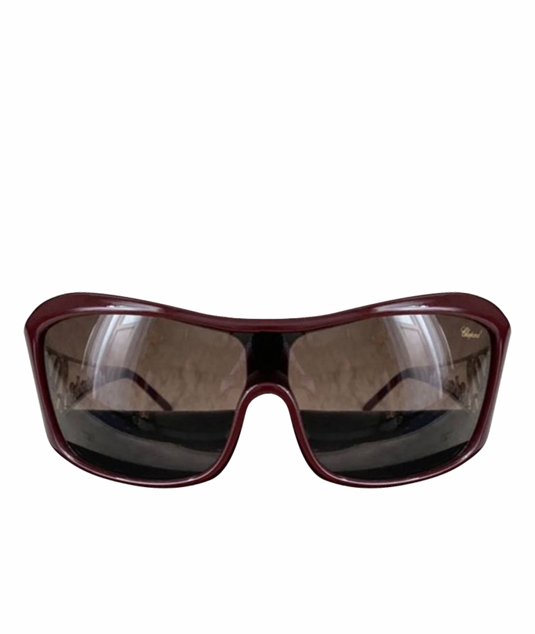 CHOPARD Бордовые пластиковые солнцезащитные очки, фото 1