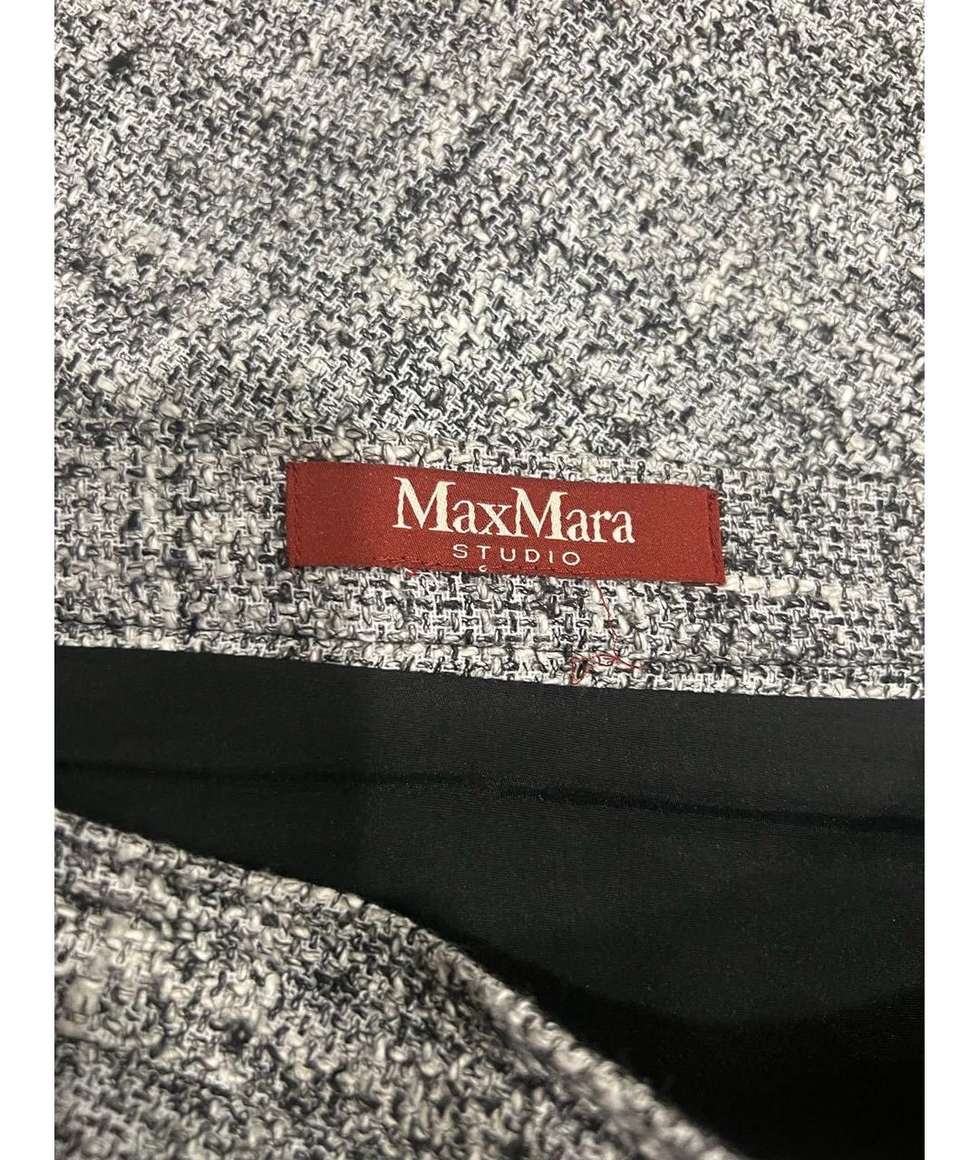MAX MARA STUDIO Серый твидовый костюм с юбками, фото 7